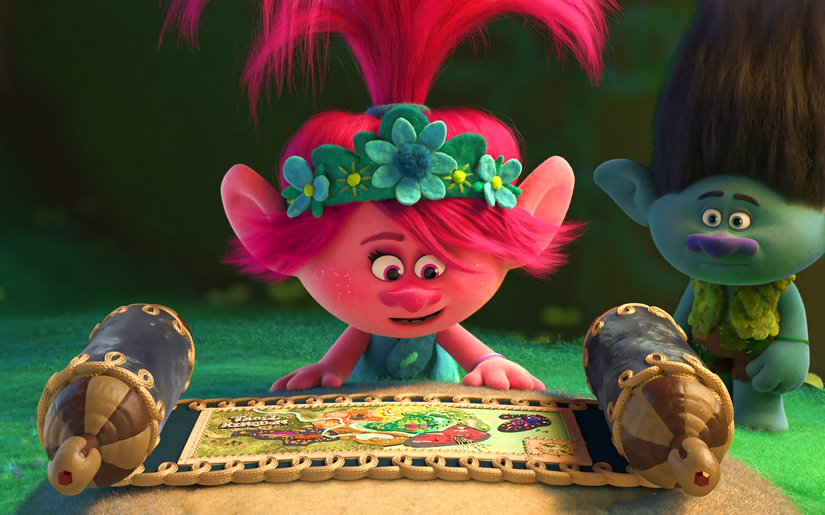 Download Wallpaper Poppy, 3D Animation, 2020 Movie, Cartoon Characters, Trolls World Tour, Artwork, Trolls Characters, Poppy Trolls, Funny Characters, Trolls For Desktop With Resolution 2880x1800. High Quality HD Picture Wallpaper