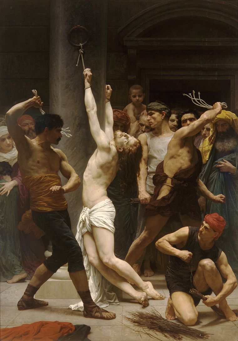 William Adolphe Bouguereau, The Flagellation of Christ Wallpaper / WallpaperJam.com