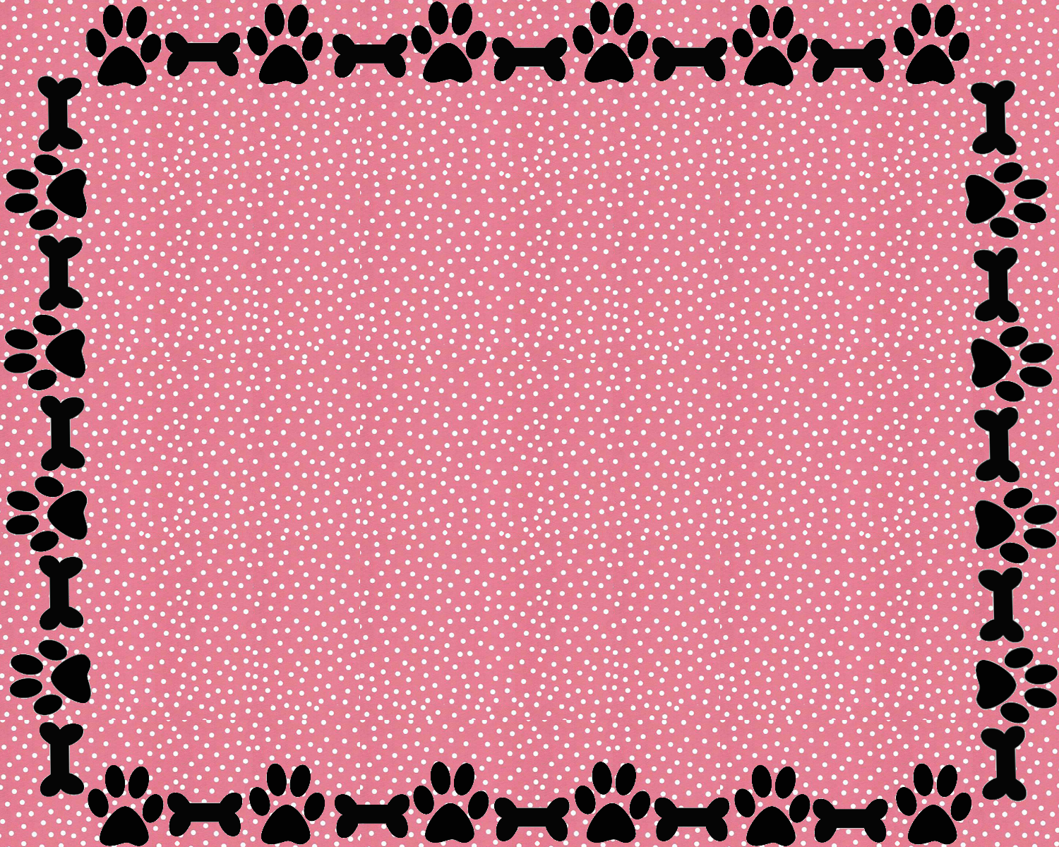 Dog Paw Print Wallpaper Border