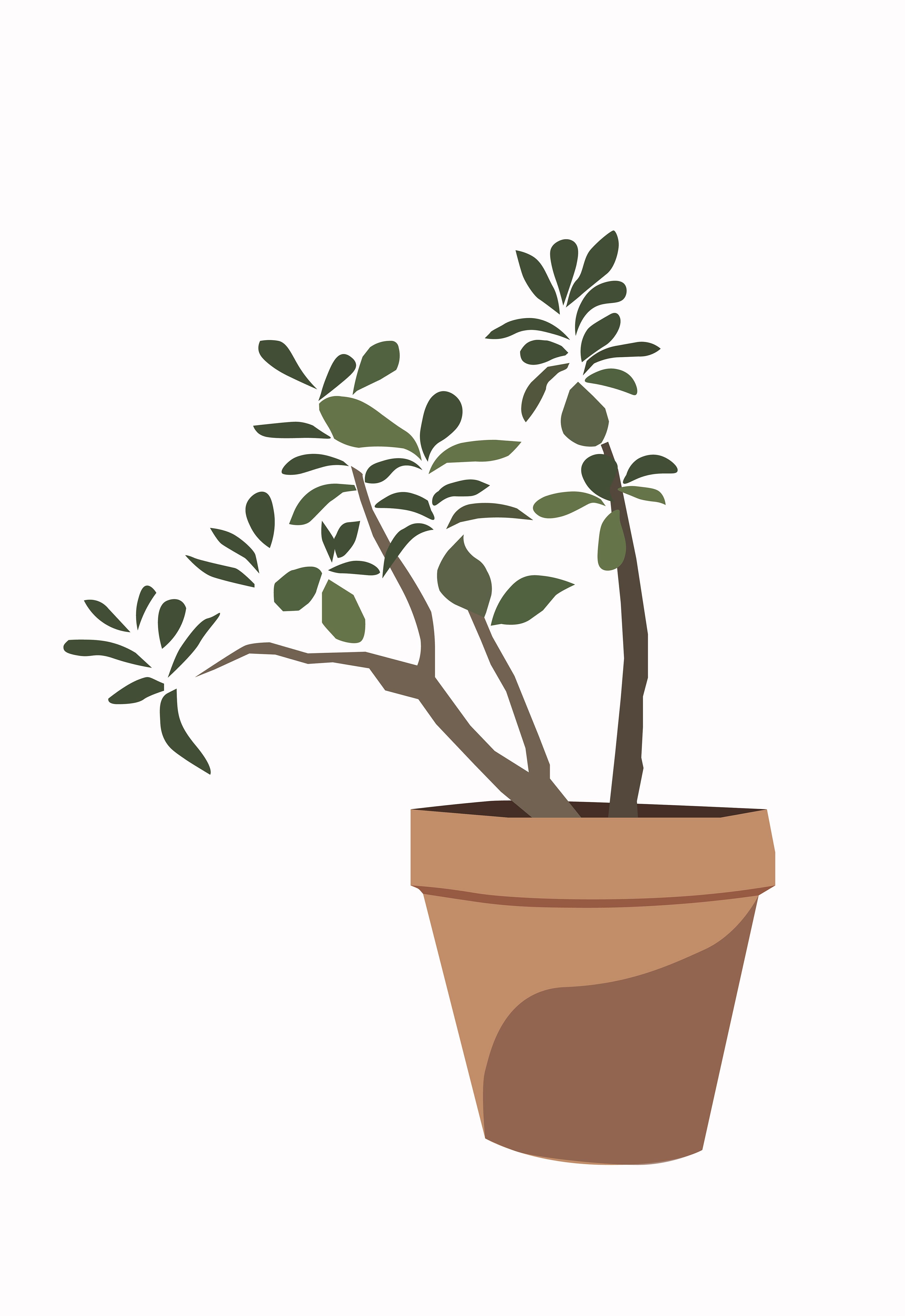 Modern plant wall decor poster, house plant print, plant painting, kitchen wall art, botanical poster, bedroom wall decor. Plant painting, Plant drawing, Plant wall decor