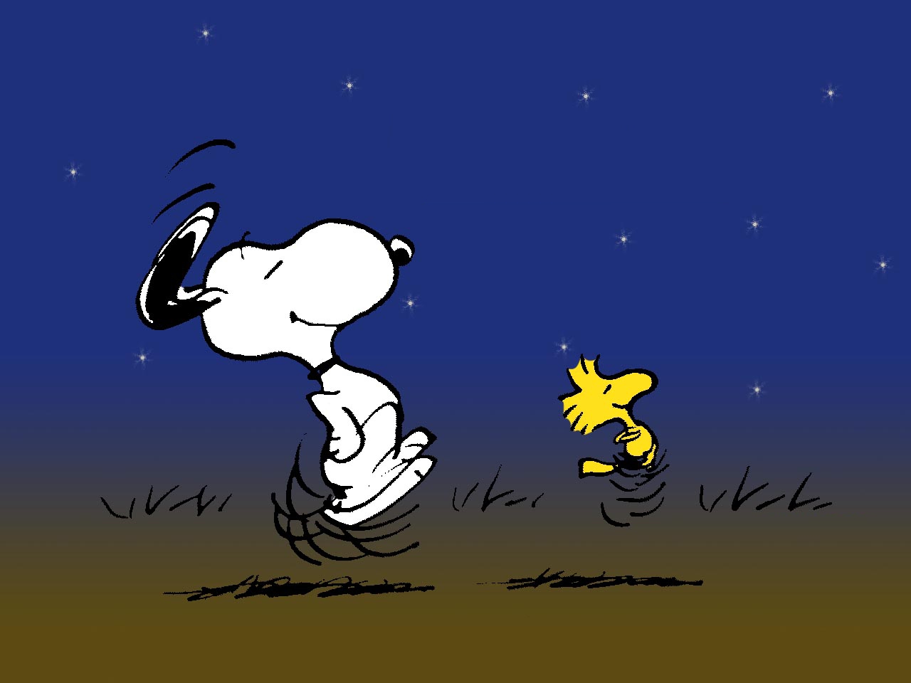 Snoopy Computer Dark Wallpapers Wallpaper Cave