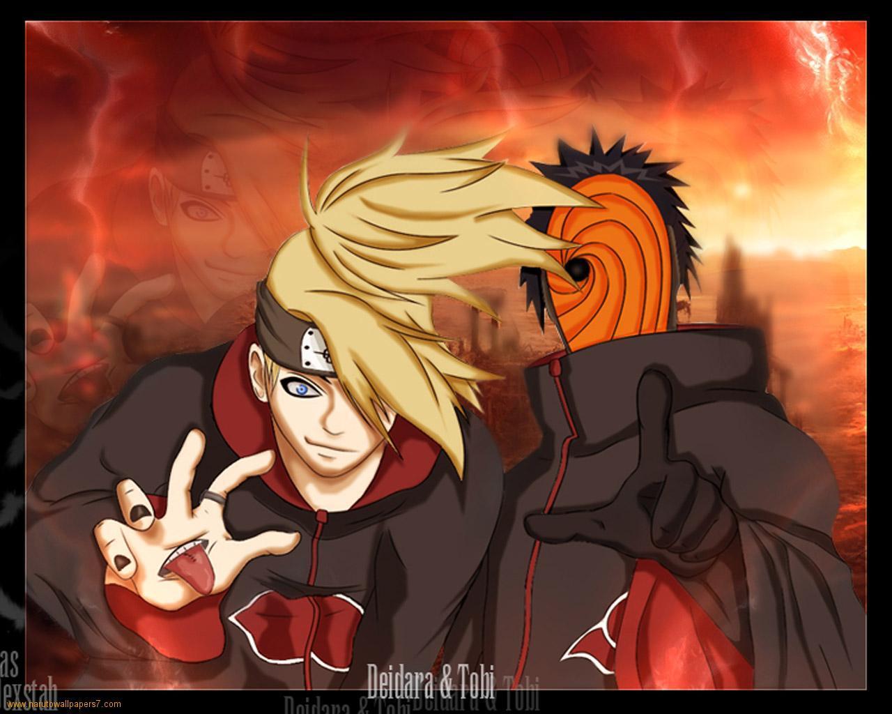 Deidara e Tobi - Naruto Shippuden