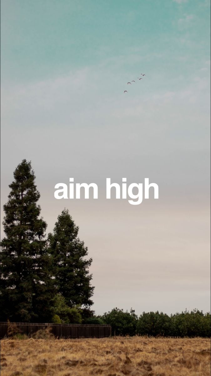 Aim high. Inspirational phone wallpaper, Phone background, Background