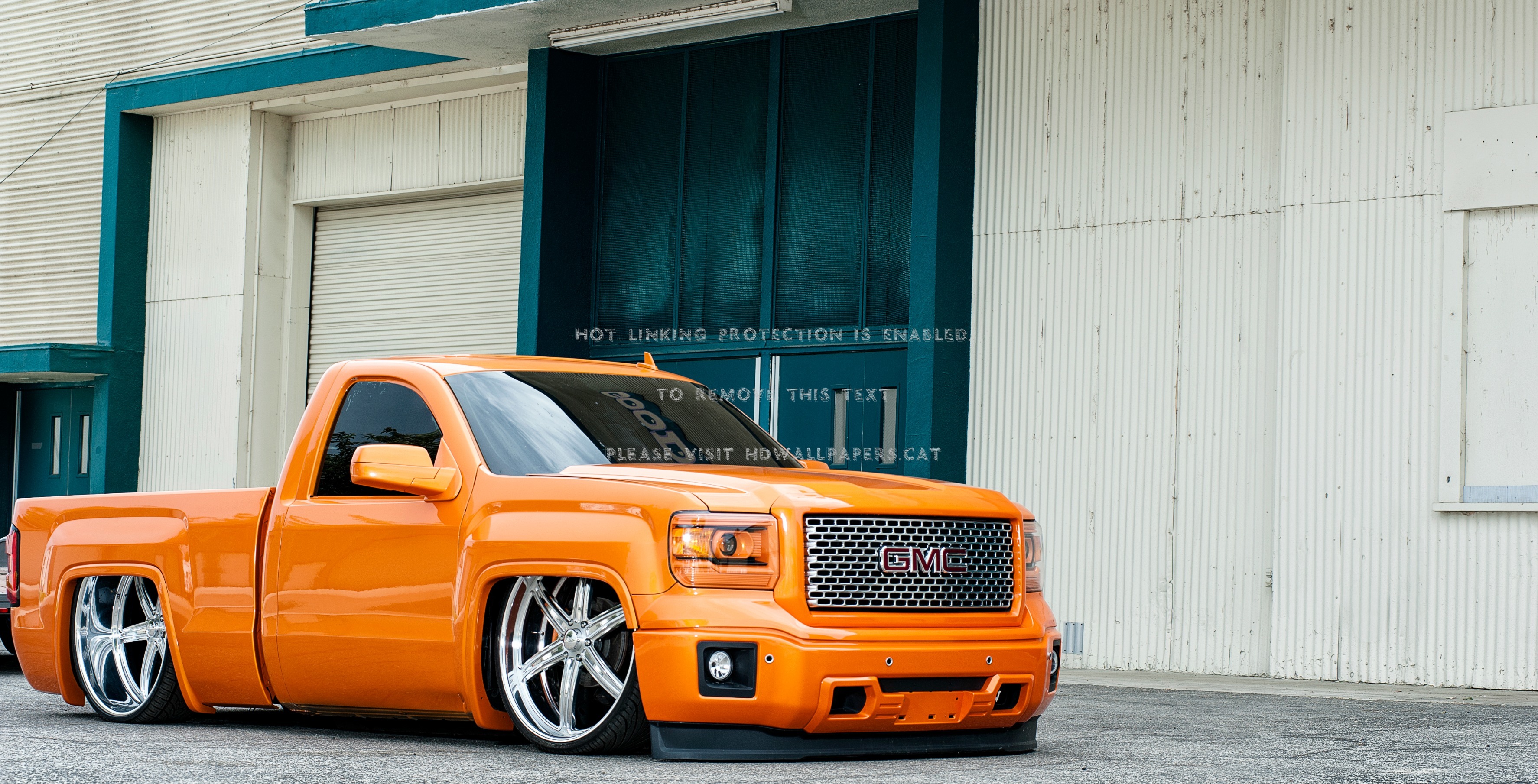 Gmc Sierra Single Cab Slammed Orange Truck Cab Low Trucks