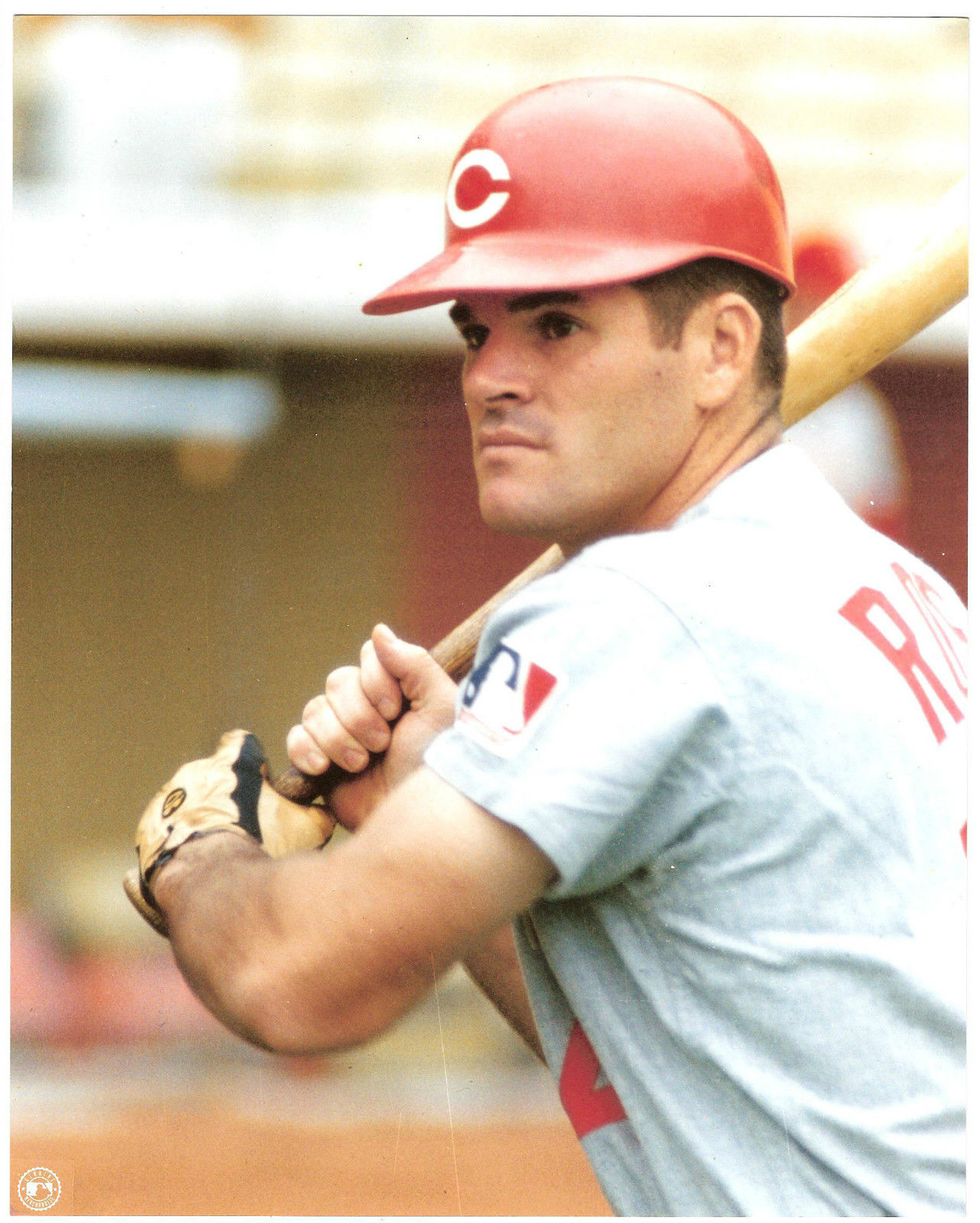 Pete Rose 8x10 Vintage photo Cincinnati Reds crystal clear original