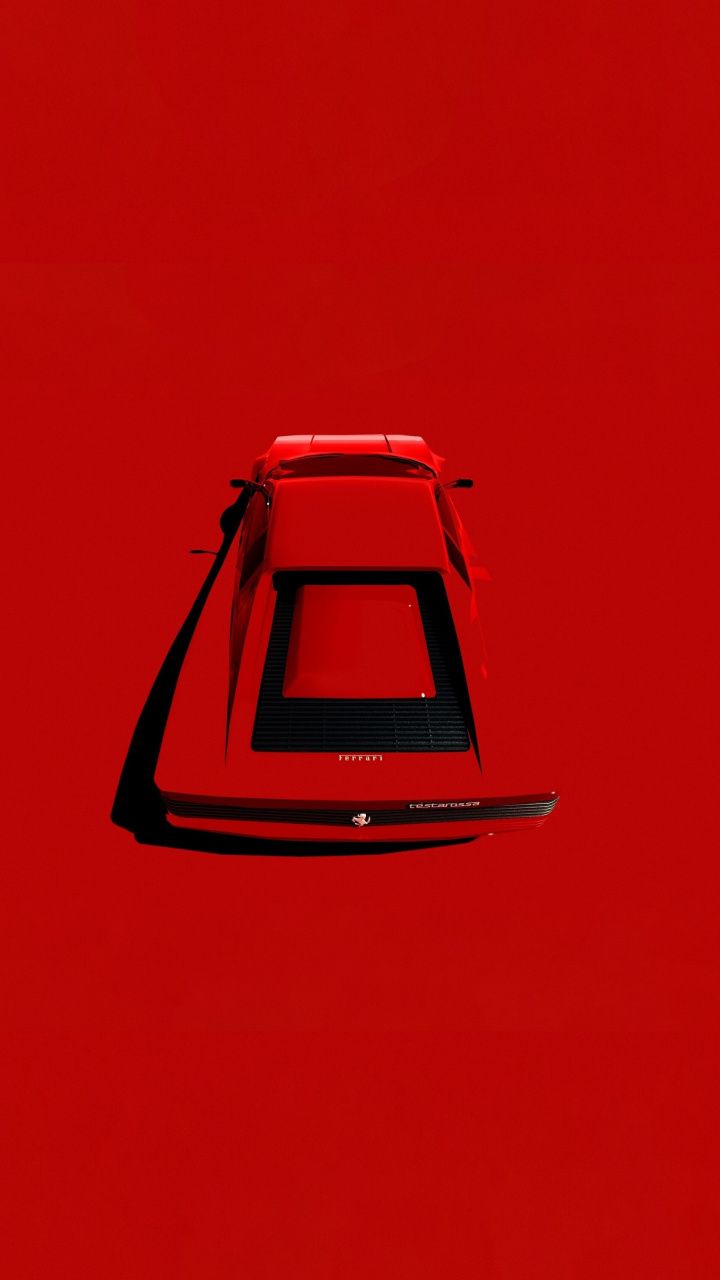 Ferrari, classic car, minimal, car wallpaper. Car wallpaper, Classic cars, Art cars