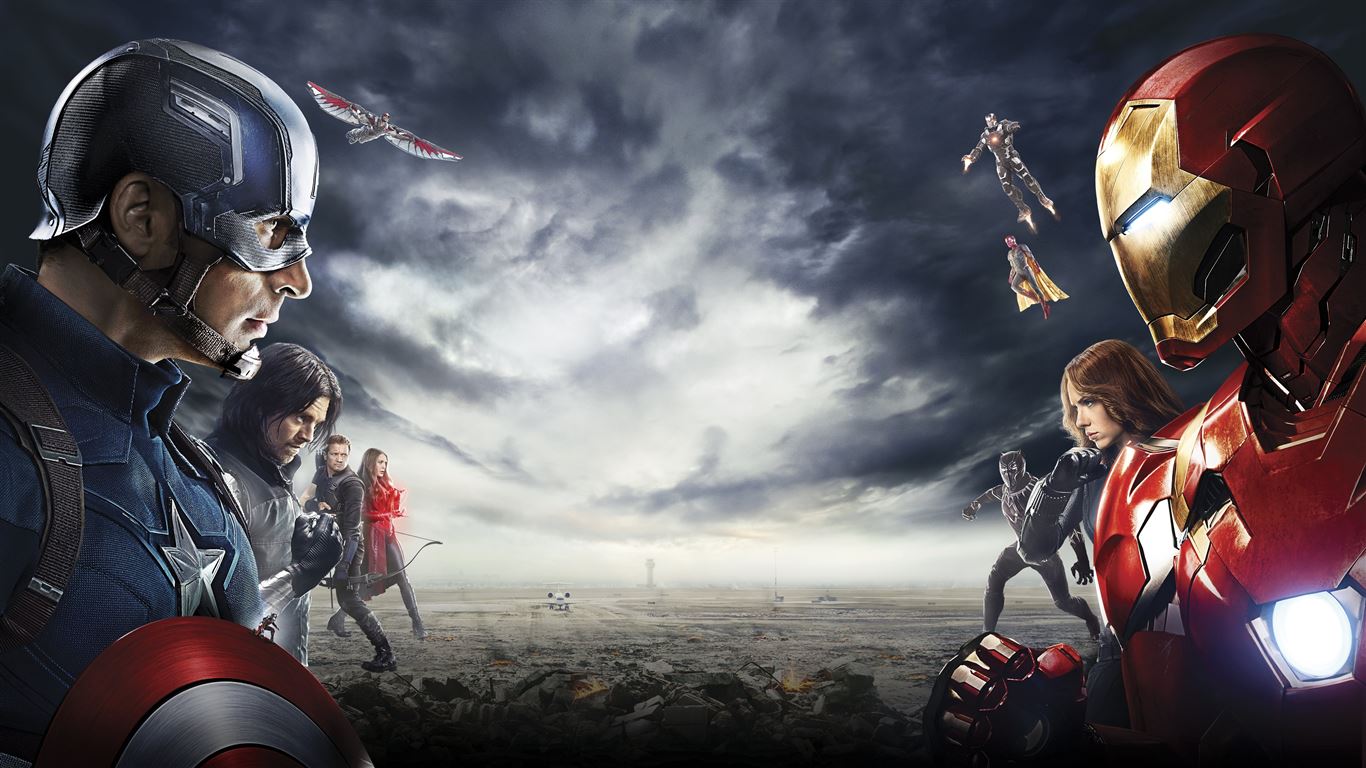 captain america civil war heroes 5k iMac Wallpaper Download