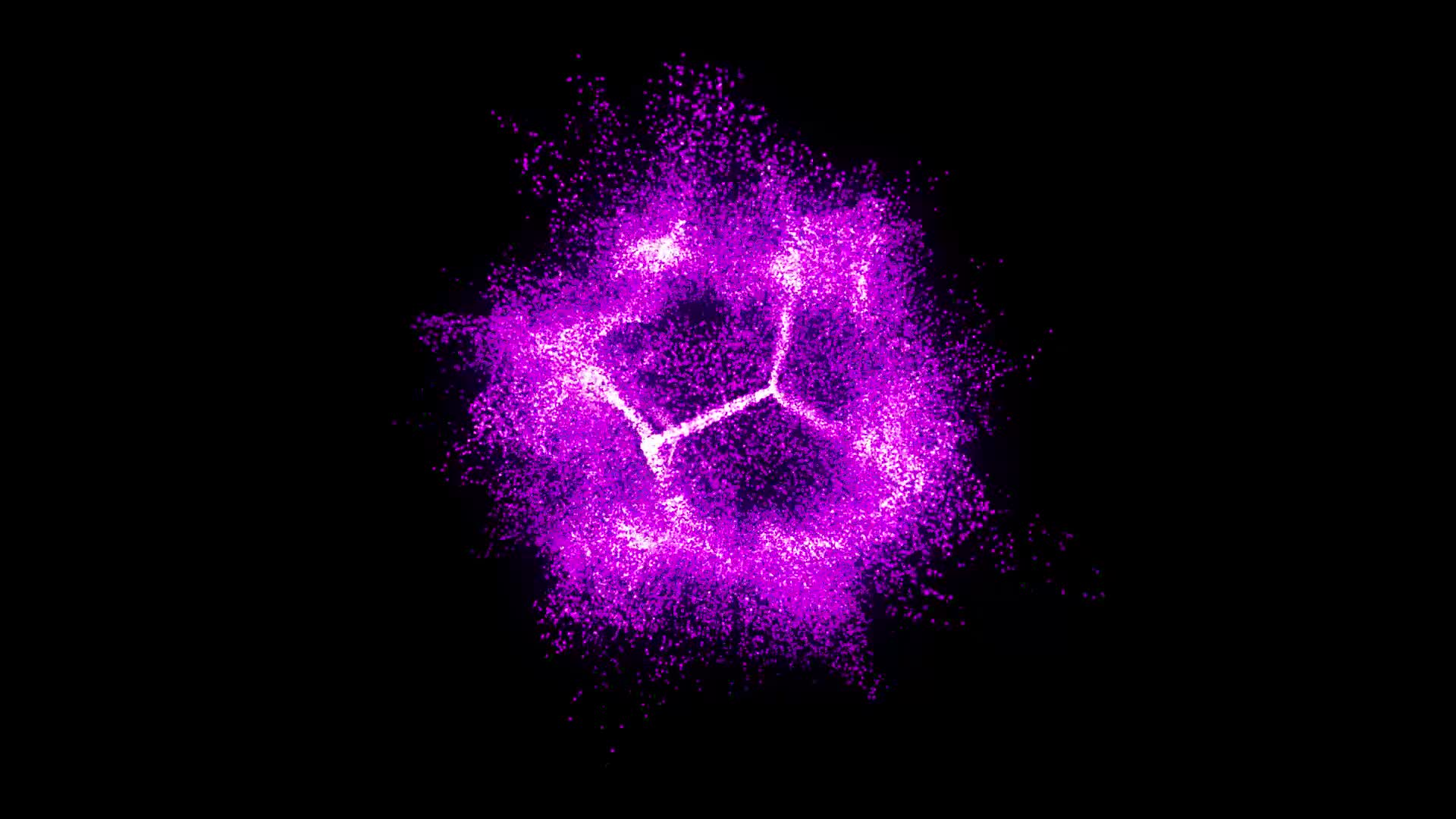 purple energy fractal particle effect