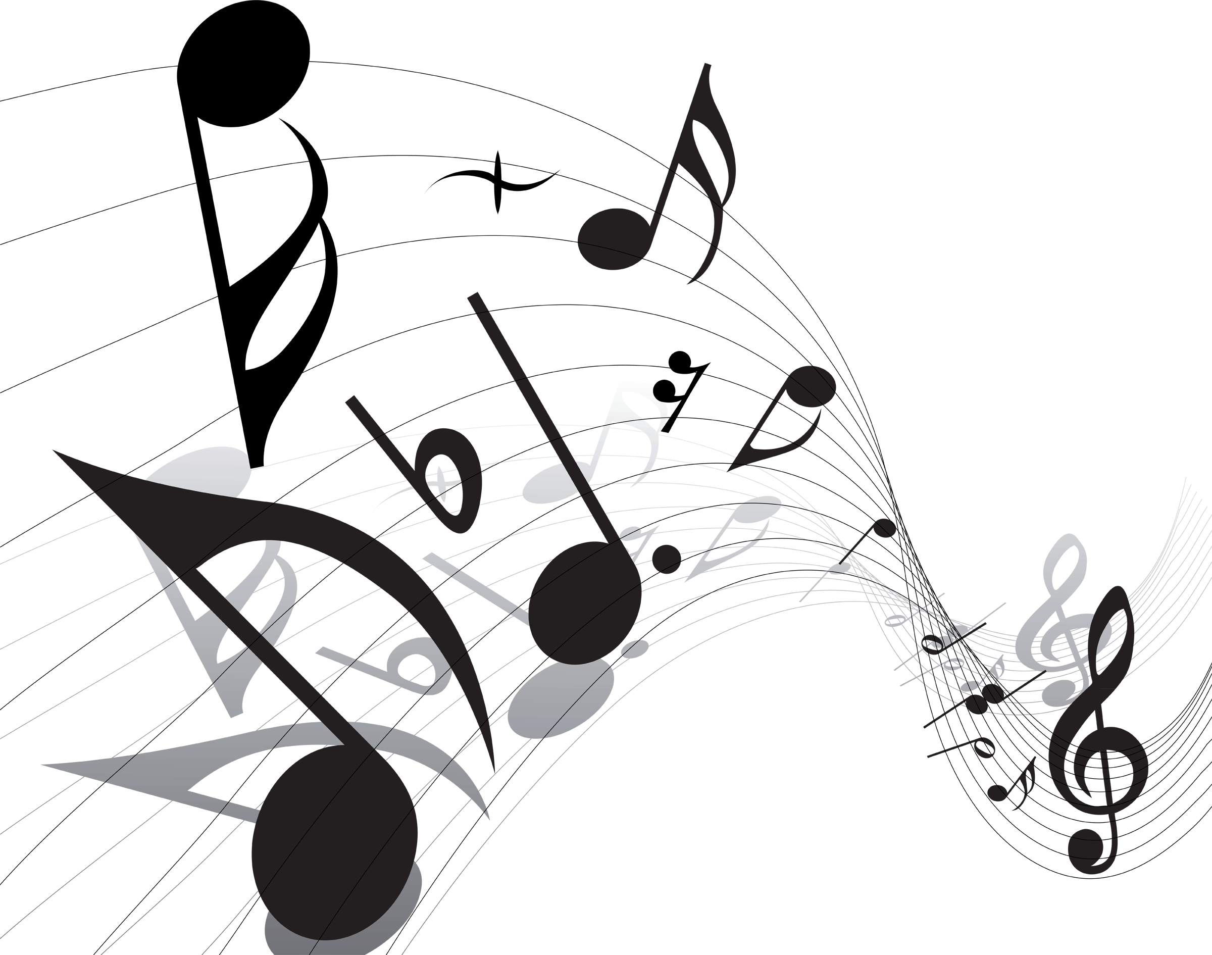 Free Black And White Music Wallpaper, Download Free Black And White Music Wallpaper png image, Free ClipArts on Clipart Library