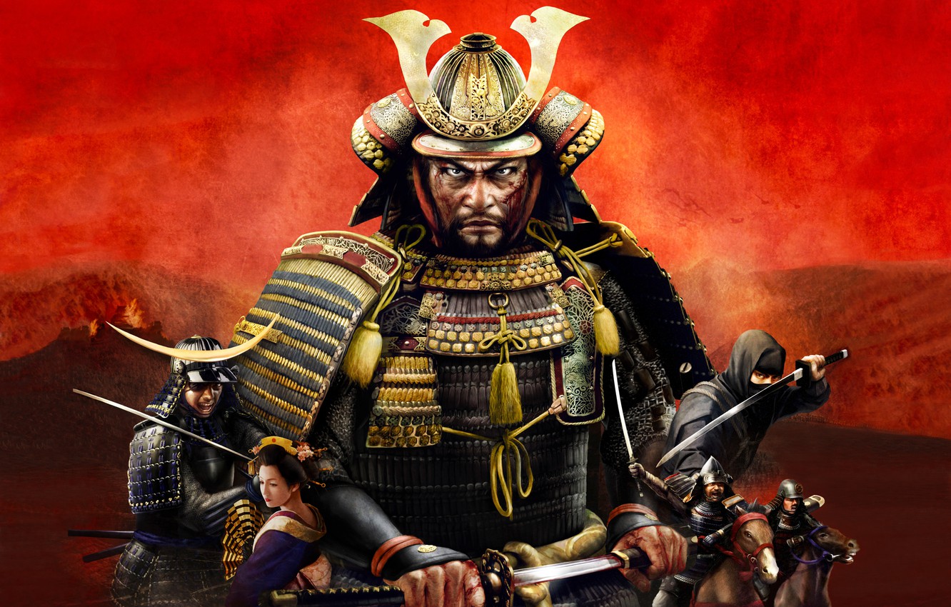 Wallpaper Close Up, Art, Samurai, Total War, Shogun 2, Strategy, Wallpaper., Bushido, Samurai In Armor, Military Tactics, Armour Sword, Total War Shogun 2, The Background Of The Characters Image For Desktop, Section игры
