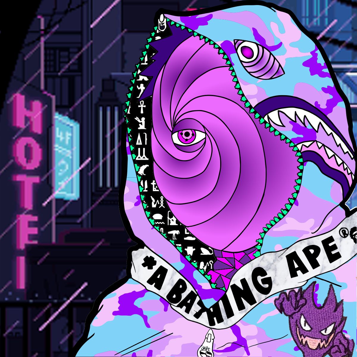 Tobi Dripping in Bape #pokemon #vaporwave #lean #purple #purpleaesthetic #seapunk ski. Wallpaper naruto shippuden, Naruto wallpaper, Itachi uchiha art