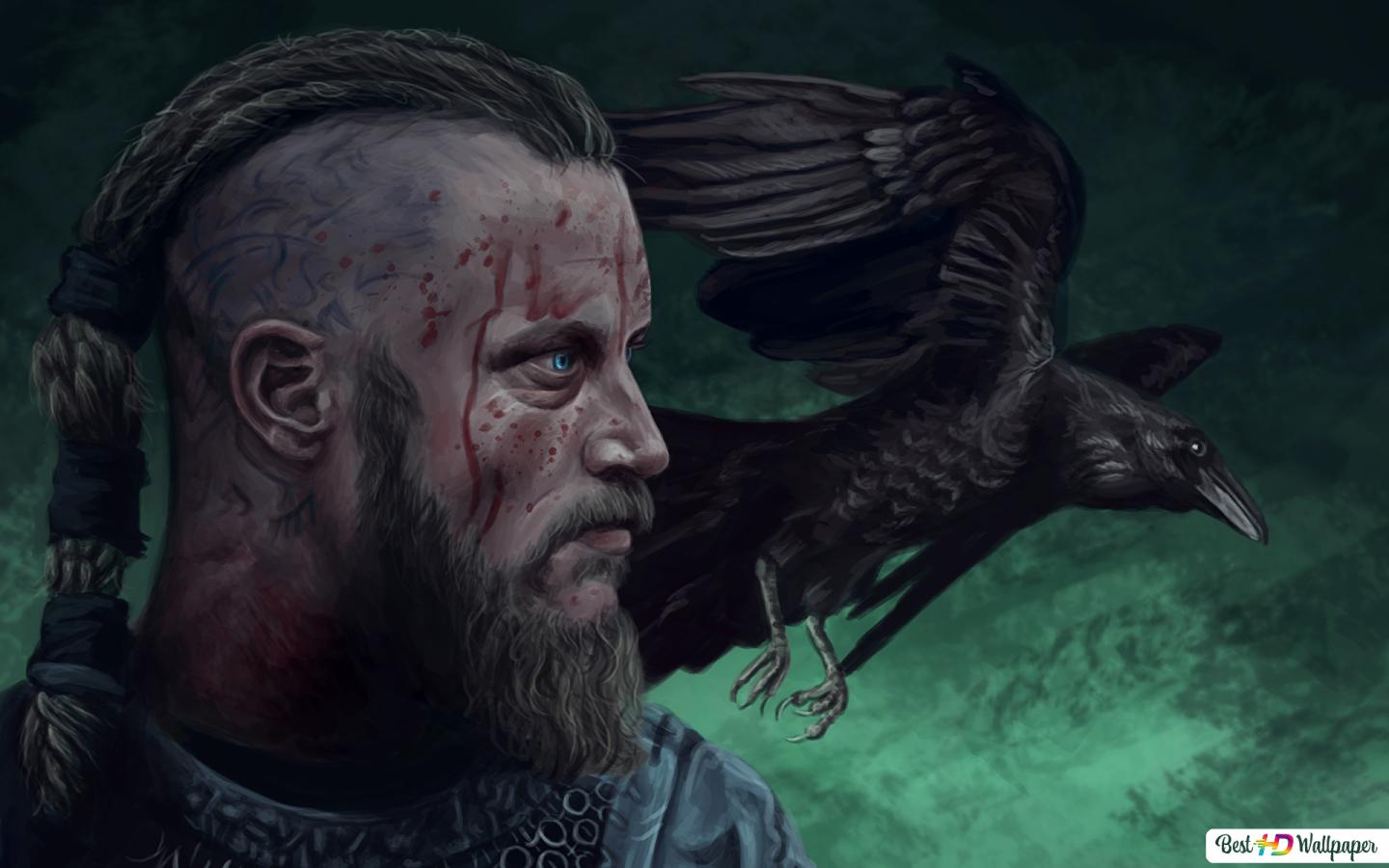 Vikings series Lothbrok (painting) HD wallpaper download