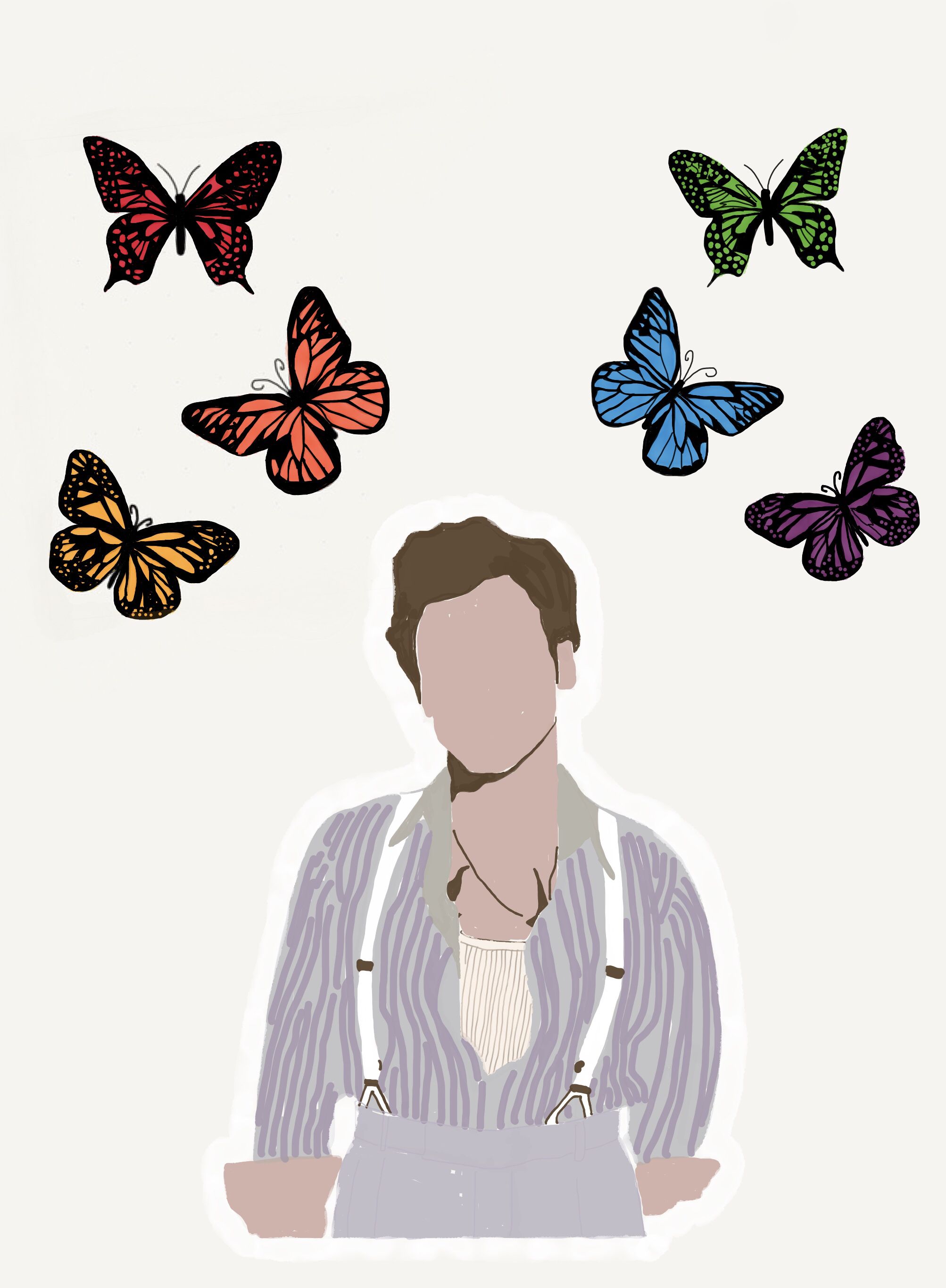 Harry Styles Pride Month Drawing. Harry styles wallpaper, Another man harry styles, Minions wallpaper