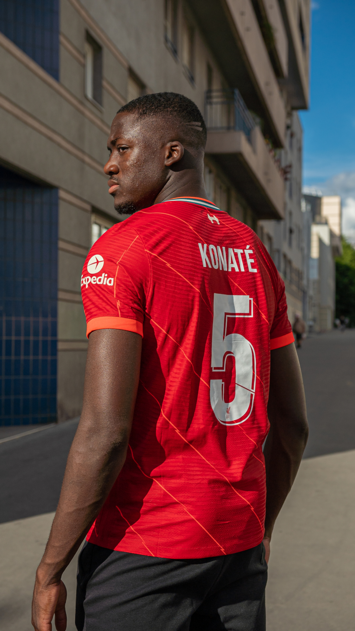 Photos: Ibrahima Konate dons new LFC home and away kits