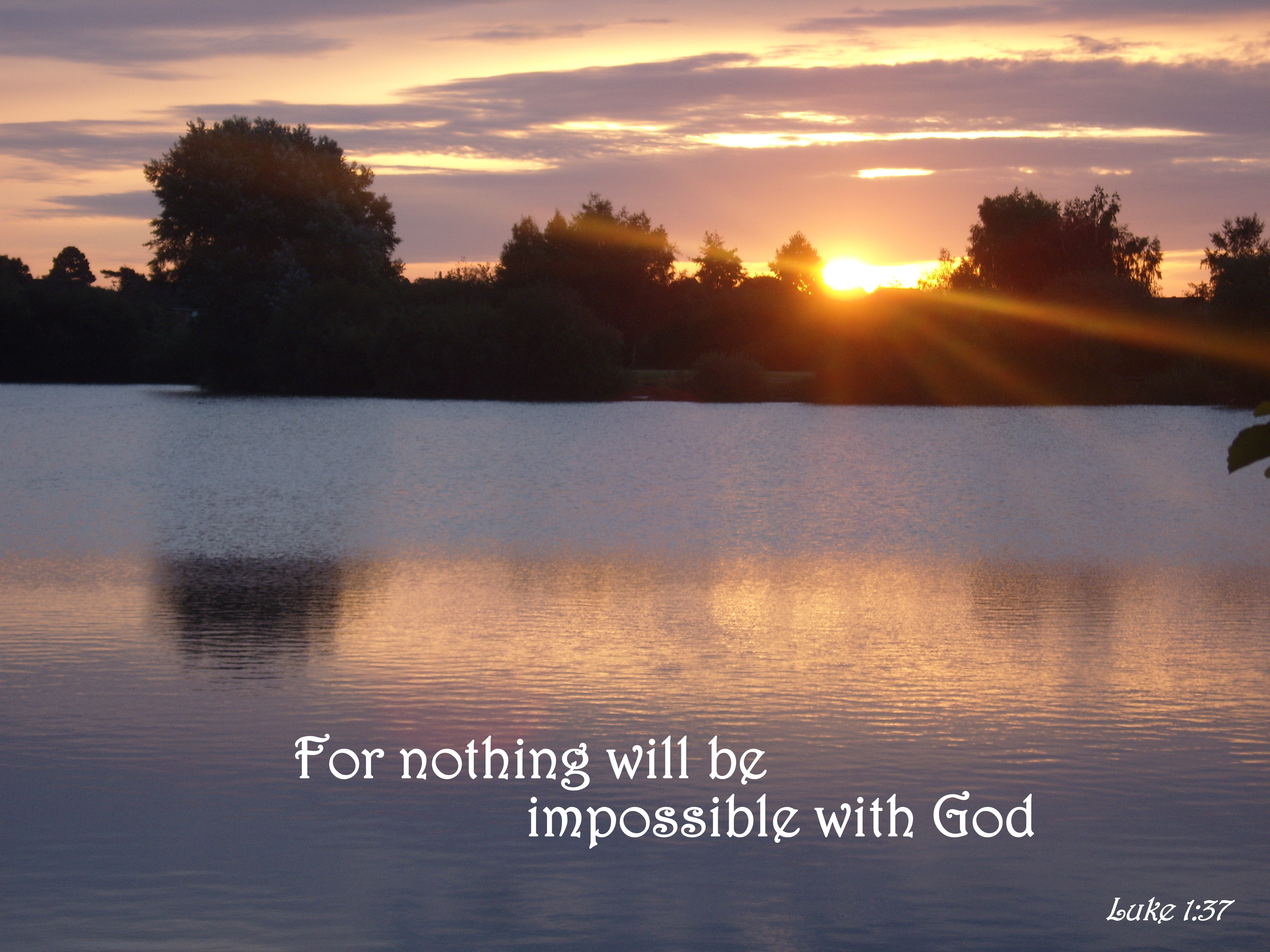 Luke 1:37. The Bottom of a Bottle