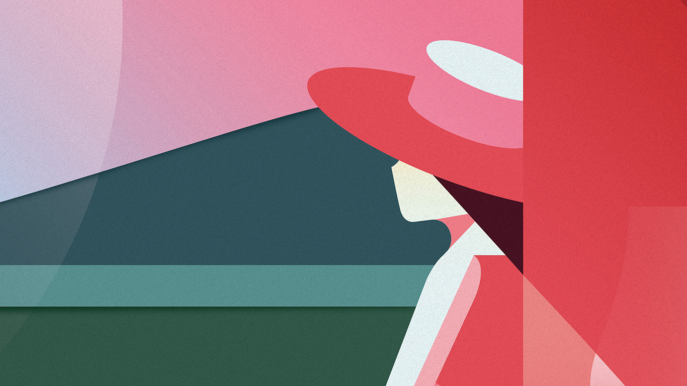 wallpaper for desktop, laptop. minimal simple digital woman art illustration