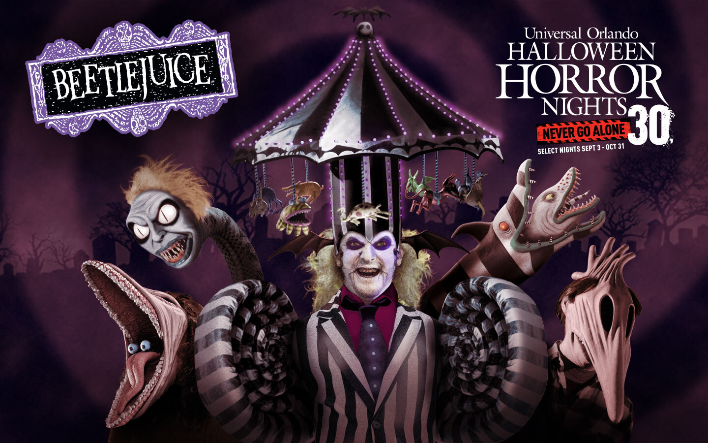 Beetlejuice announced for Halloween Horror Nights 2021