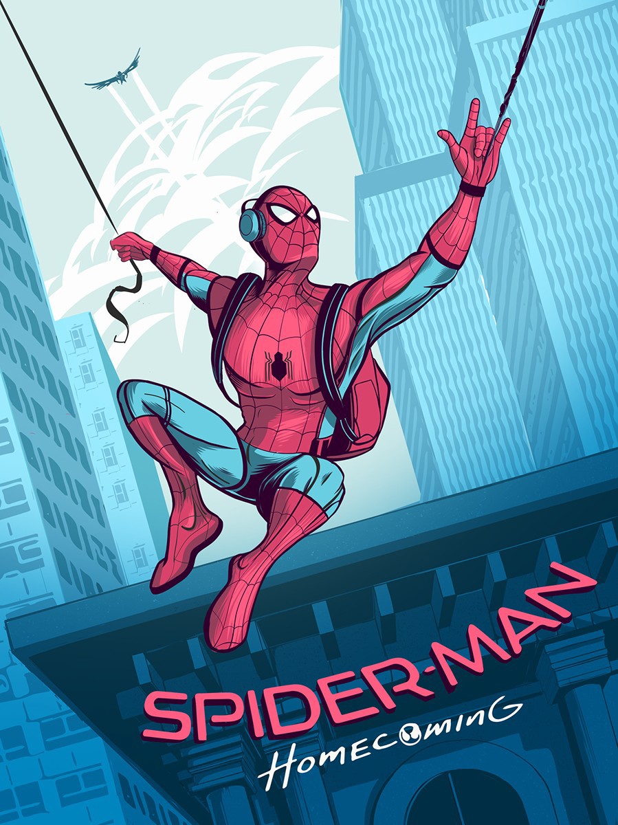 Spiderman Homecoming Vector Art