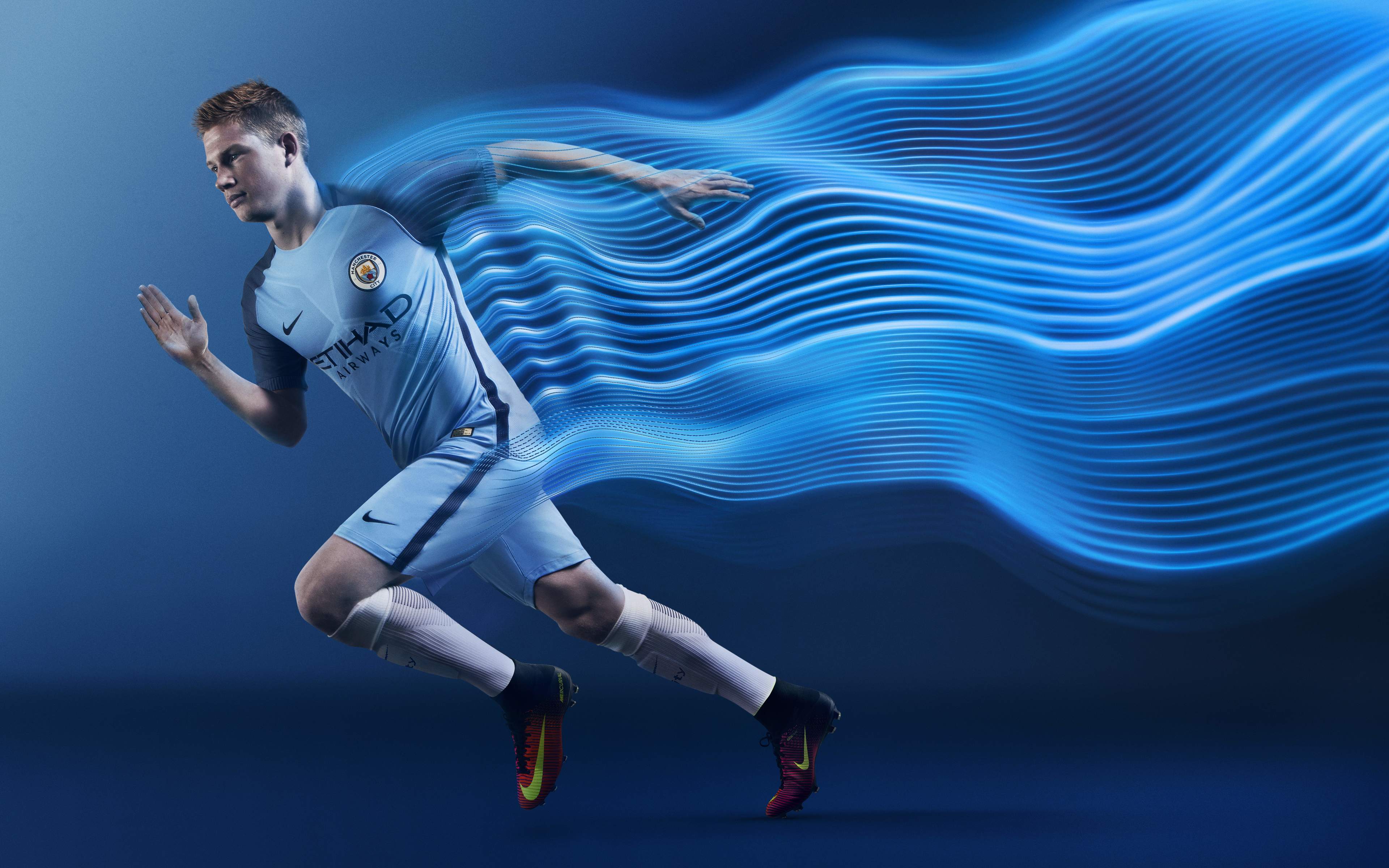 Wallpaper kevin de bruyne, waves, football background