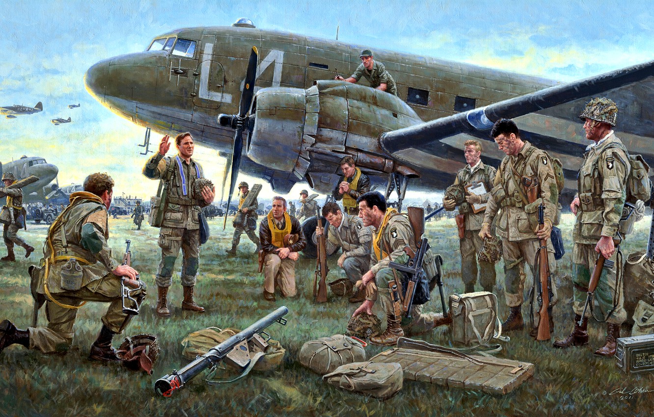 Wallpaper USA, Douglas, Airborne, Marines, WWII, C- 101st Airborne Division image for desktop, section оружие