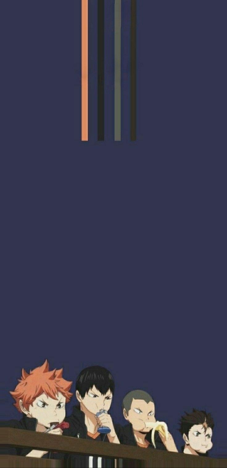 Hinata Kageyama Tanaka and Nishinoya