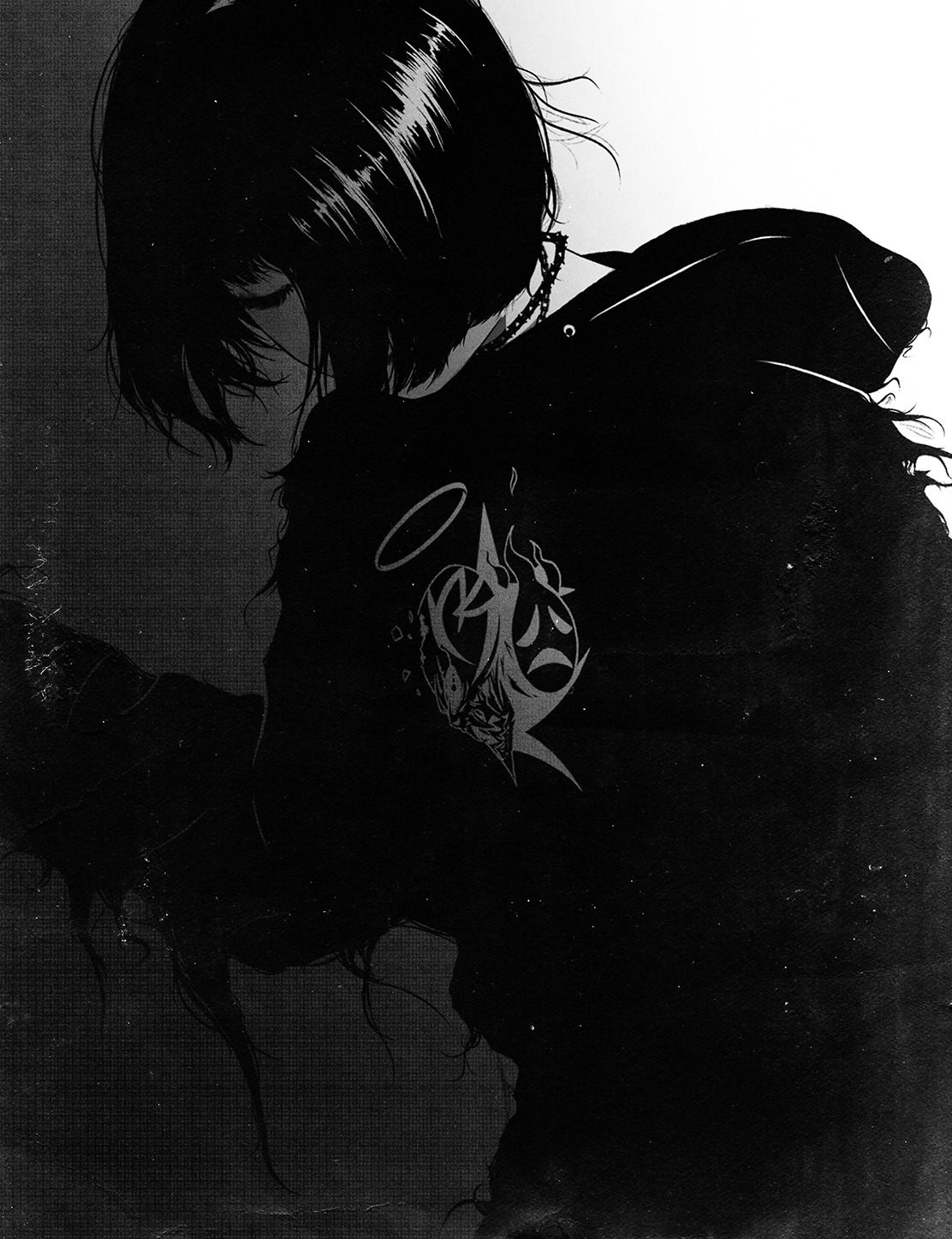 Anime Girl Sad Dark Wallpaper