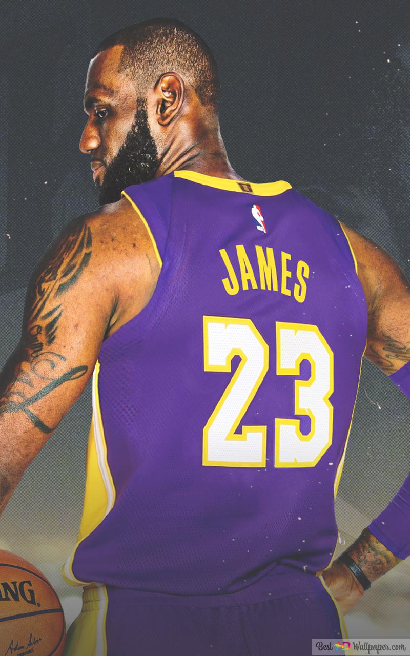 Lebron james in the number 23 jersey HD wallpaper download