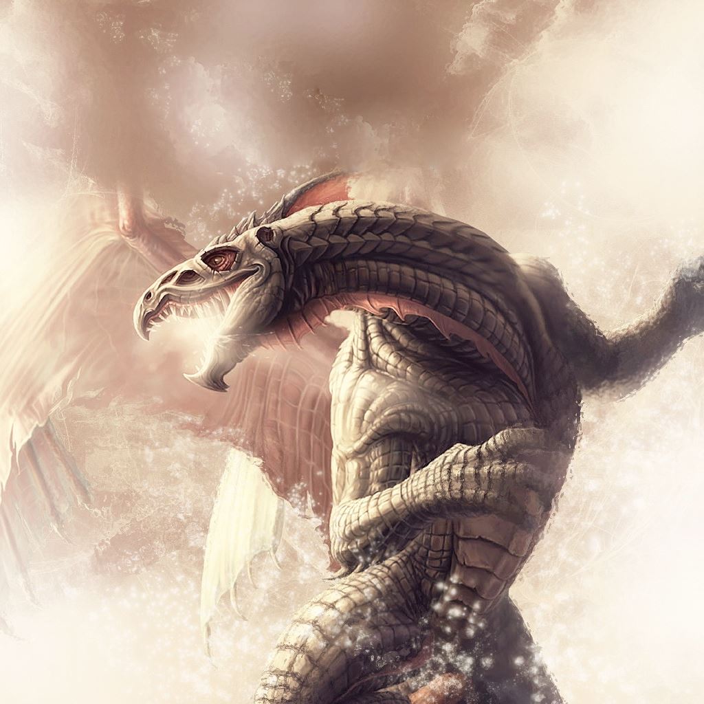 Mythical Dragon iPad Wallpaper Free Download