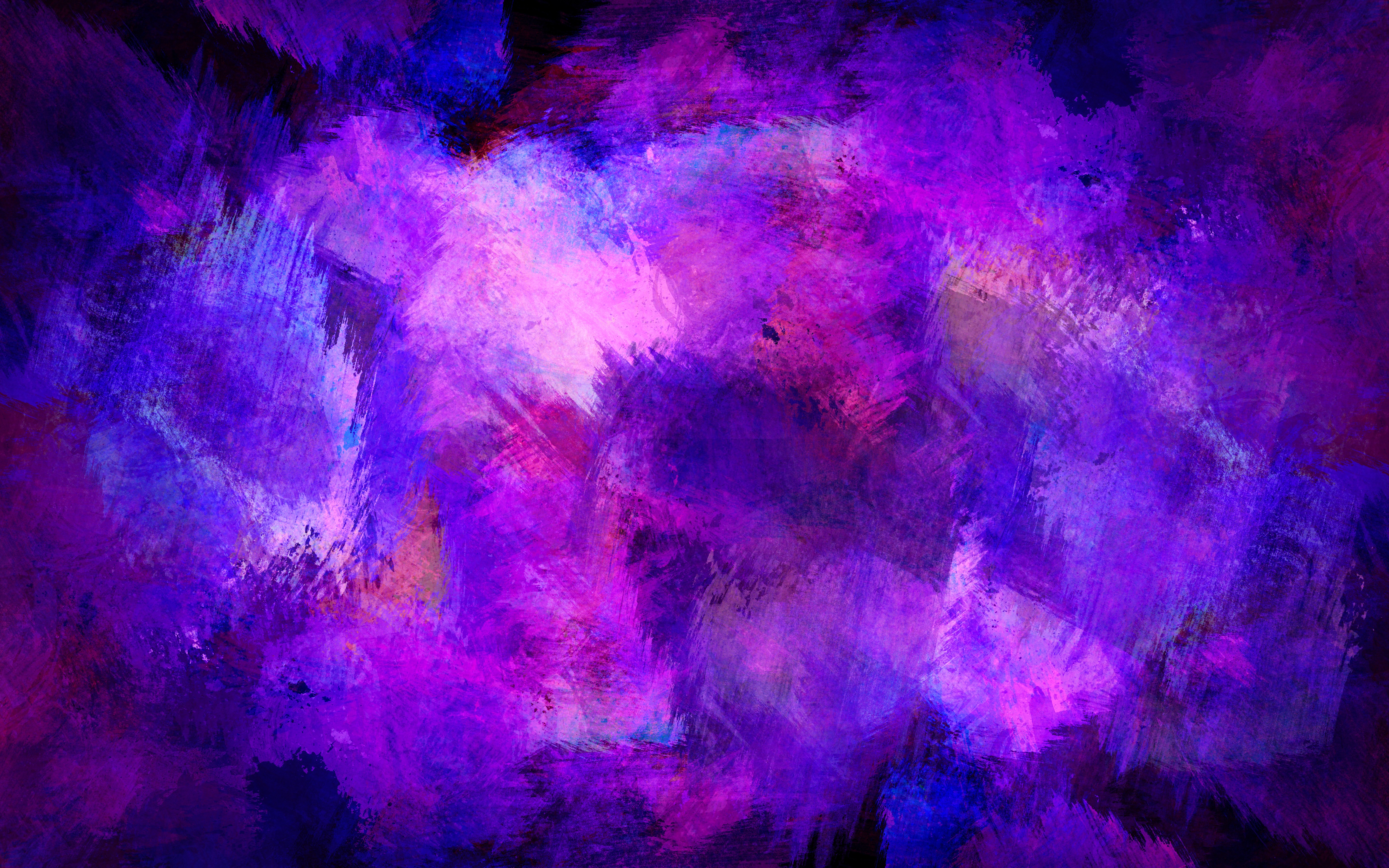 Download wallpaper 5760x3600 paint, stains, purple HD background