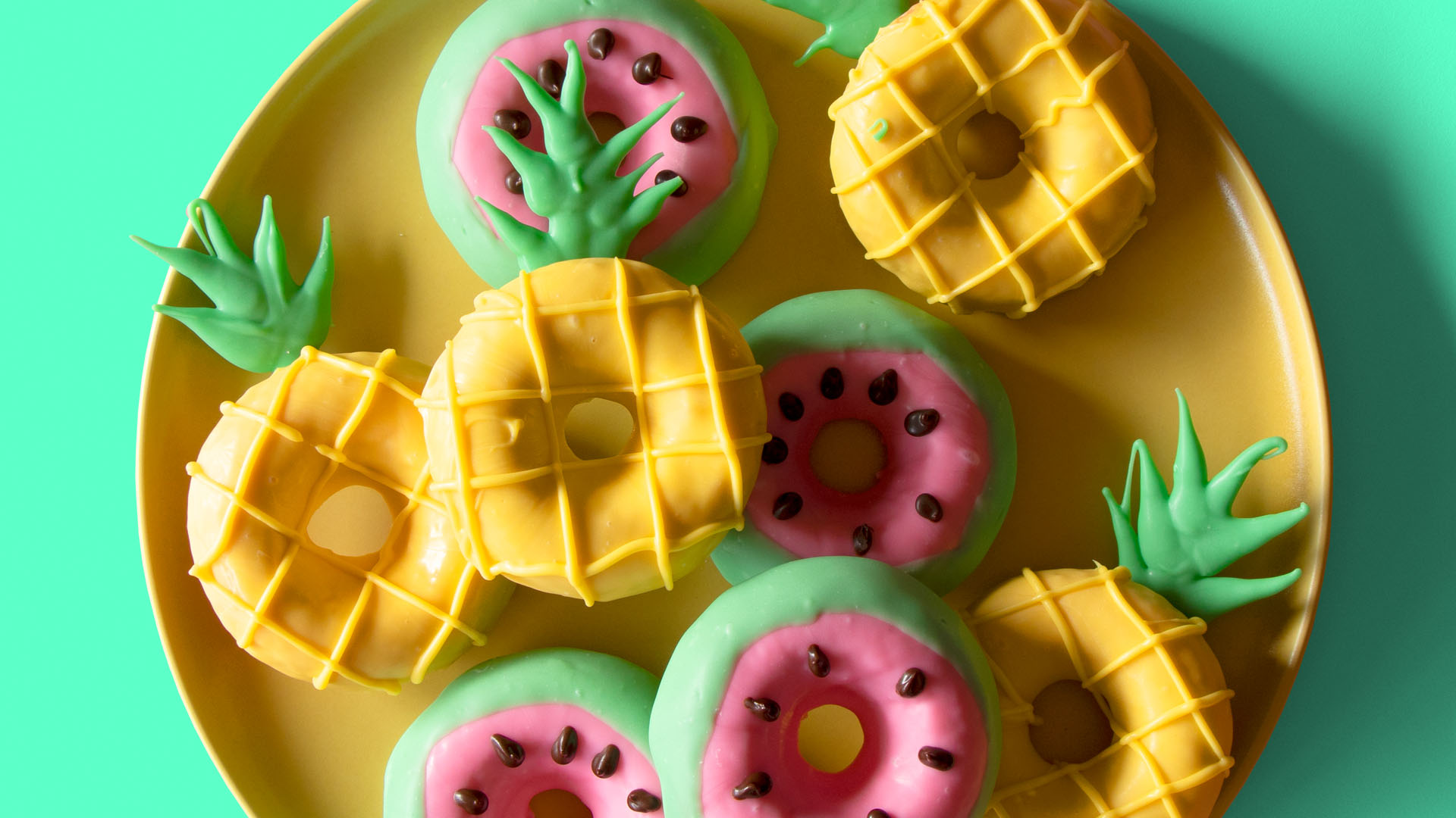 Summer Fruit Cake Donuts