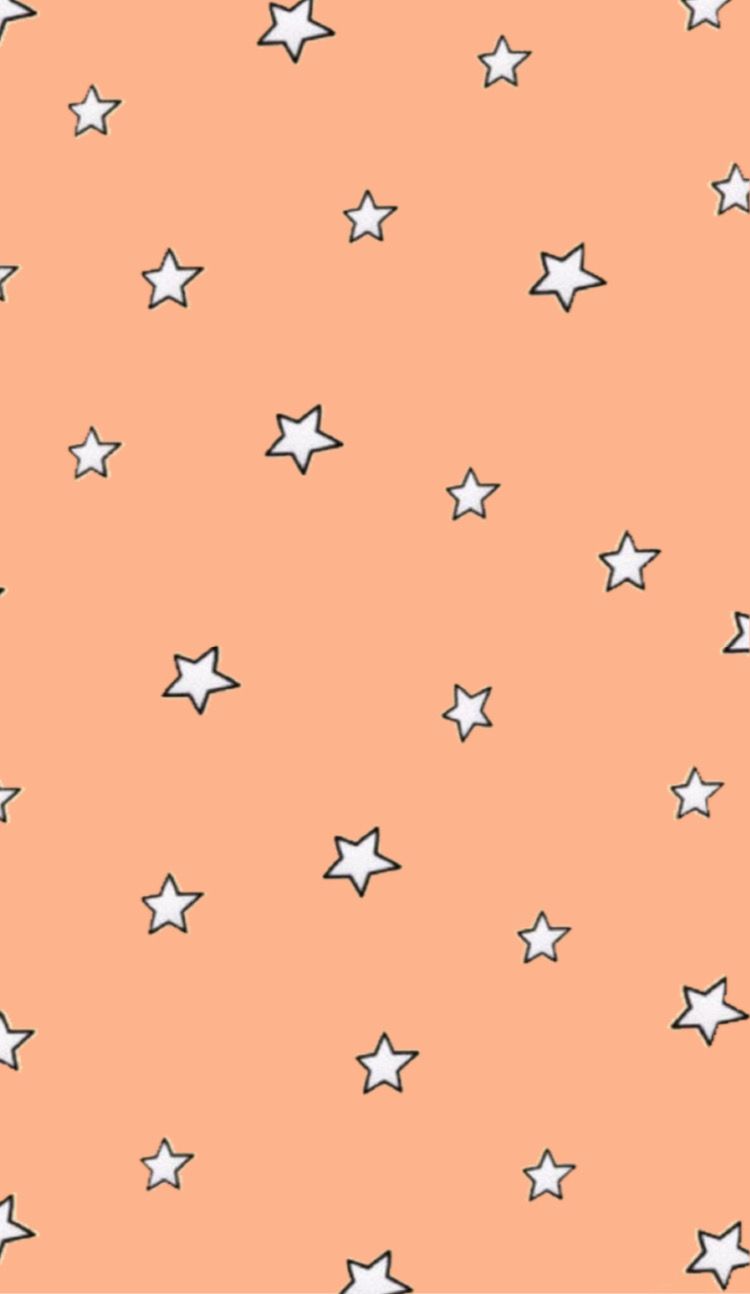 Peach star aesthetic wallpaper. Aesthetic wallpaper, Wallpaper, Wallpaper for your phone