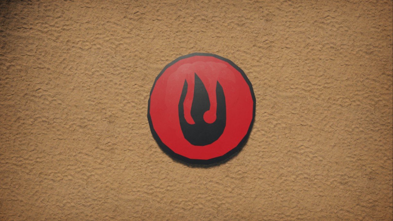 Fire nation logo from the Last Airbender Coaster: Console Edition mod