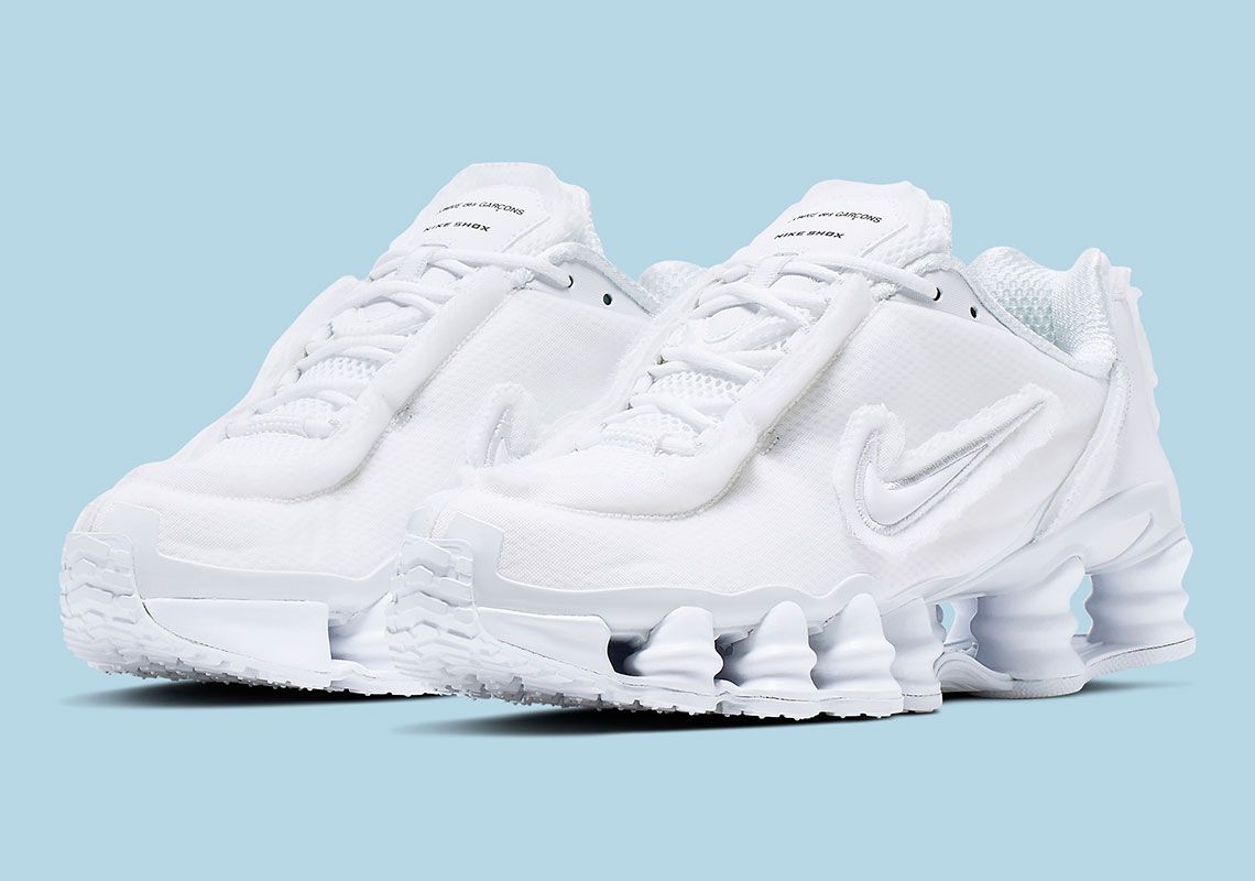 Comme des Garcons x Nike Shox TL Releasing Next Week: Official Image Comme des Garcons and Nike have once again. Nike shox, Comme des garcons, Sneaker collection