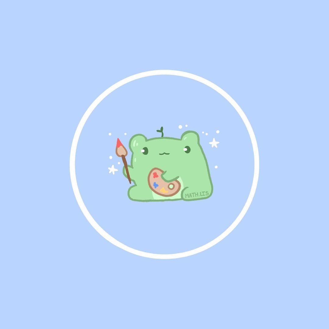 Math on Instagram: “Frog pfp!! Feel free to use these but please give credit to me if you do!✨
