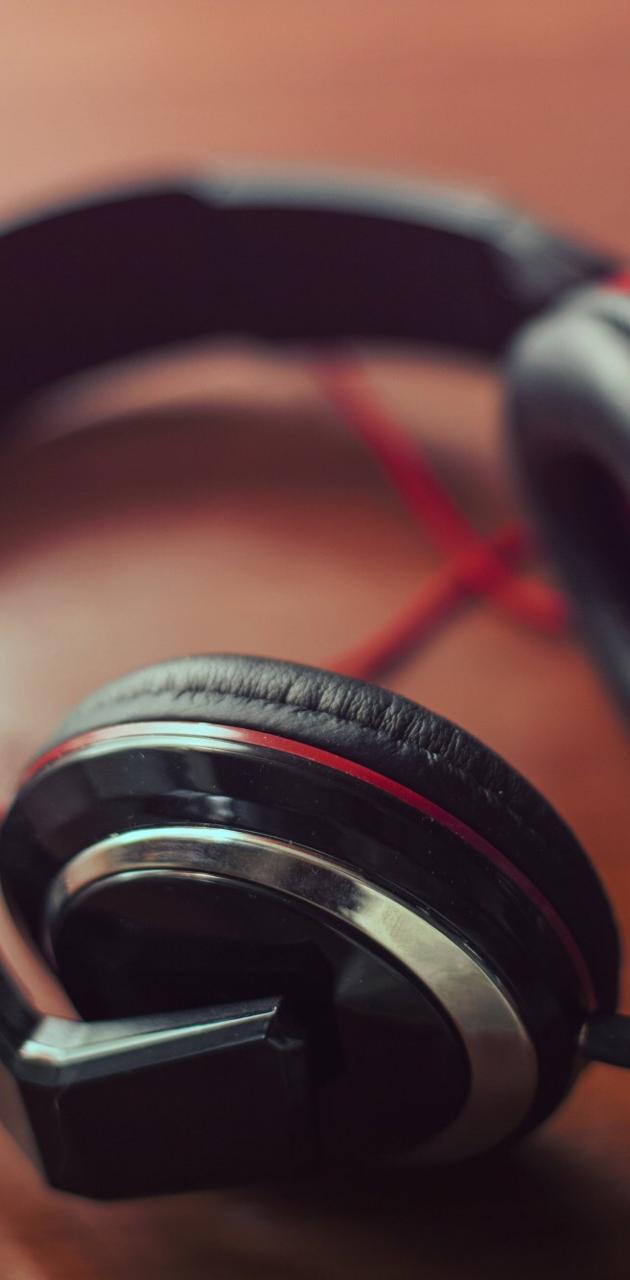 Red Headphones wallpaper