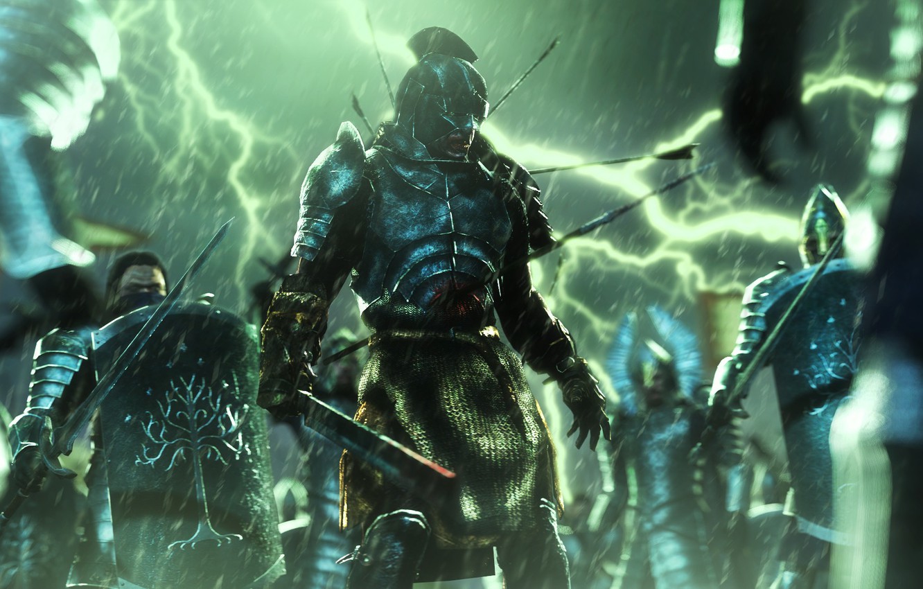 Wallpaper Warrior, Armor, Lord Of The Rings, Fan Art, Middle Earth: Shadow Of Mordor, Uruk Hai, Uruk Image For Desktop, Section фантастика