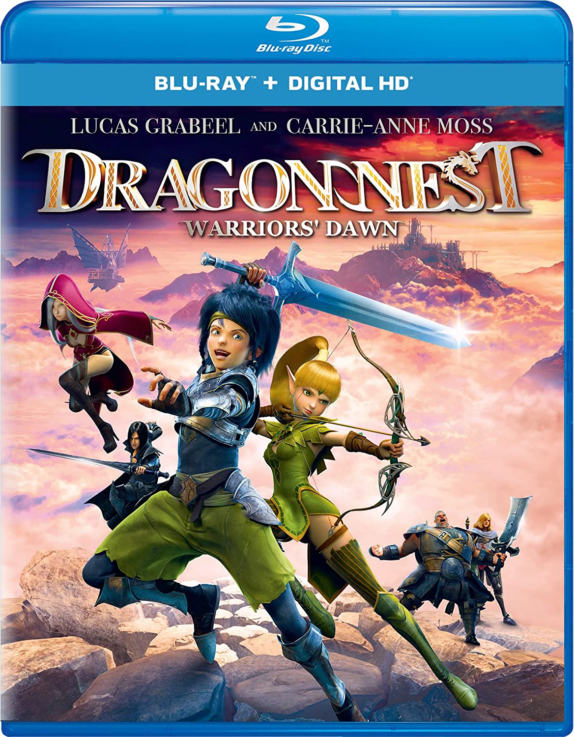 Dragon Nest: Warriors' Dawn [Blu Ray], Lucas Grabeel, Jessica Tuck, Graham Beckel, Carrie Anne Moss, Soong Yuefeng, Bill Borden, Jack Zhang, Zhuo Ran, Soong Yuefeng, Bill Borden, Zhong Yuefeng: Movies & TV
