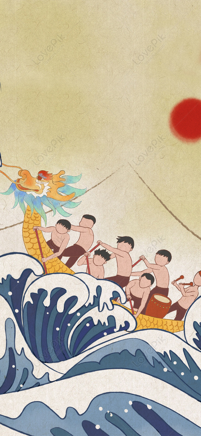 Dragon Boat Festival Mobile Phone Wallpaper Background Image Free Download