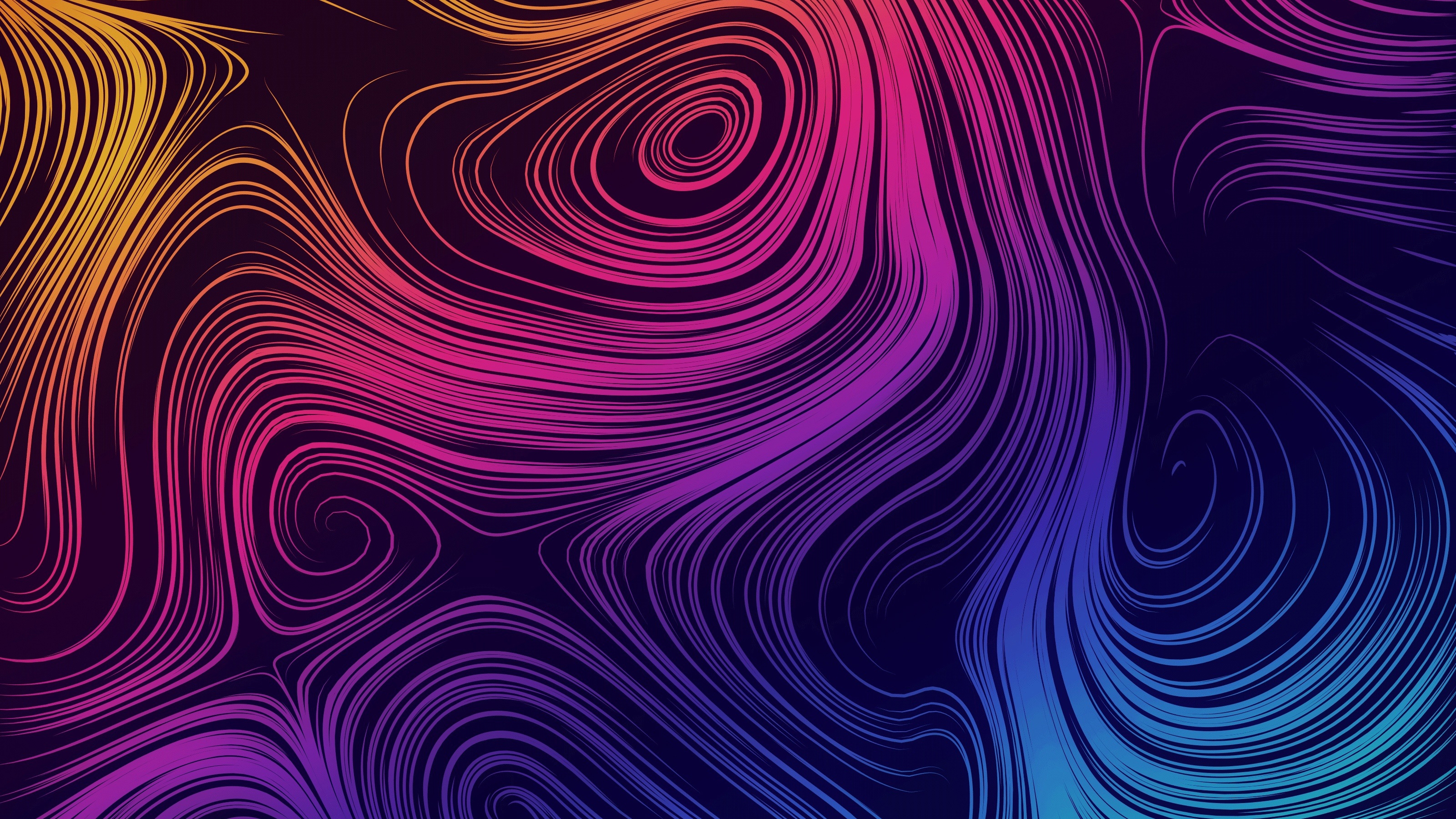 Download 3200x1800 Neon Circles, Mind Blowing Wallpaper