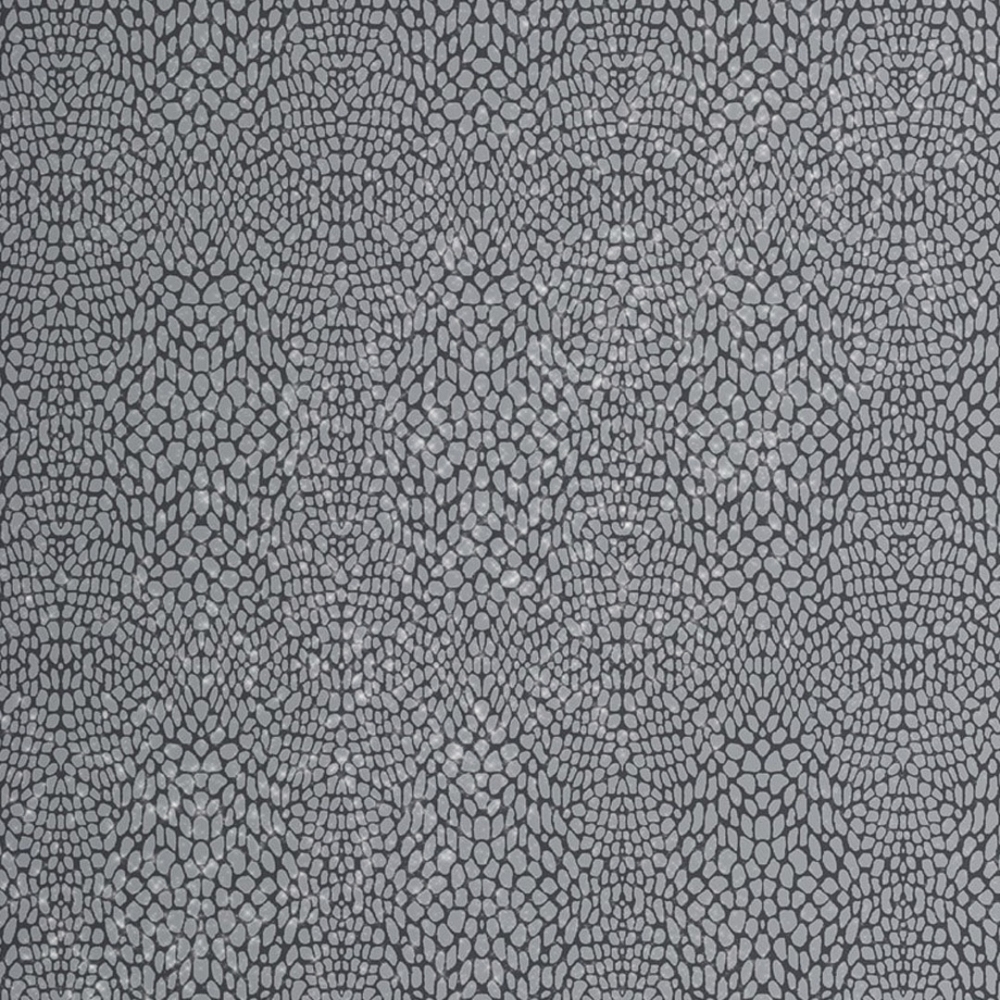 Arthouse Diamond Snake Skin Wallpaper Silver, Charcoal from I Love Wallpaper UK