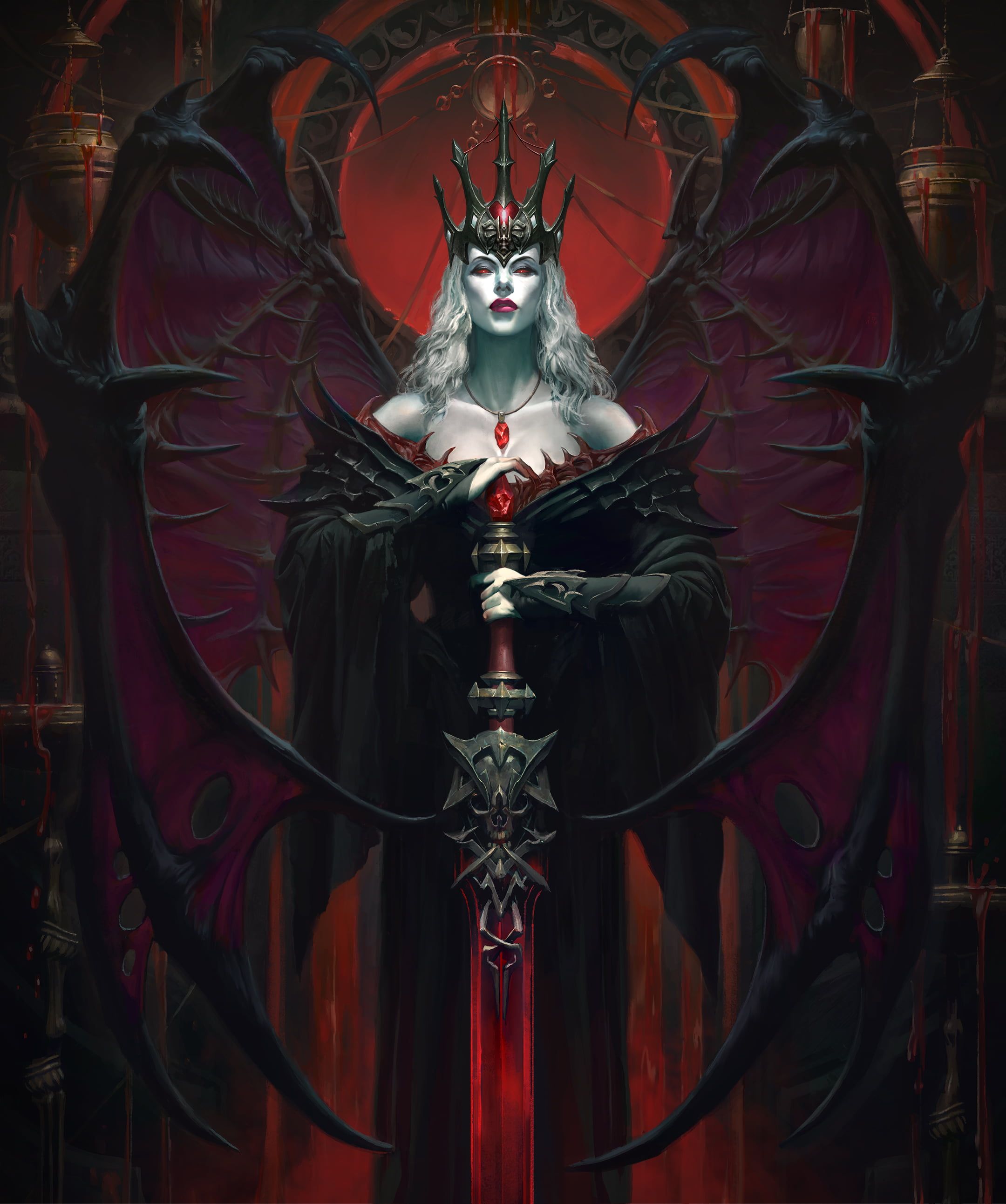 Diablo Diablo Immortal Diablo 2 Diablo 3: Reaper of Souls diablo 4 diablo iv K #wallpaper #hdwallpaper #desktop. Vampire art, Demon art, Dark fantasy art