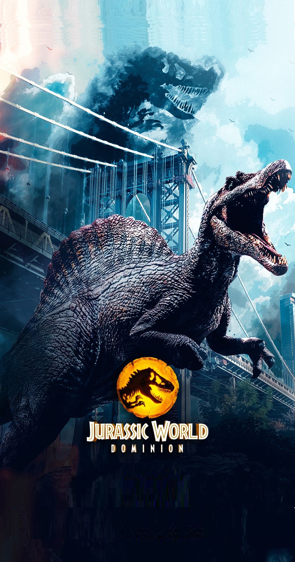 Trex vs Giganotosaurus poster  Jurassic Park  Know Your Meme