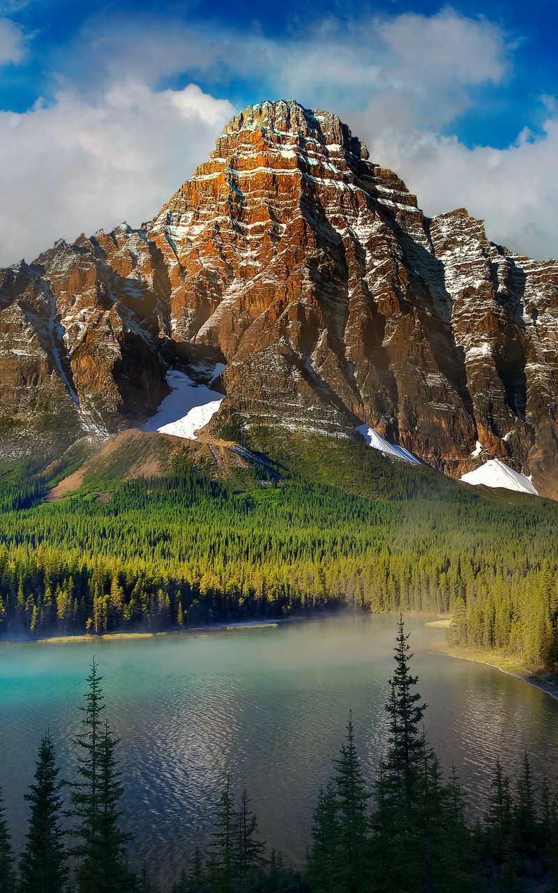 Download Wallpaper 800x1280 Beautiful Scenery, Mountains, Lake, Nature Samsung Galaxy Note Gt N7000, Meizu Mx2 HD Background