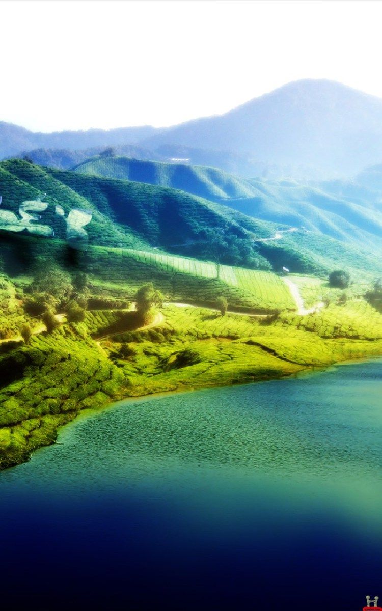 samsung nature wallpaper, natural landscape, nature, highland, water resources, mountainous landforms