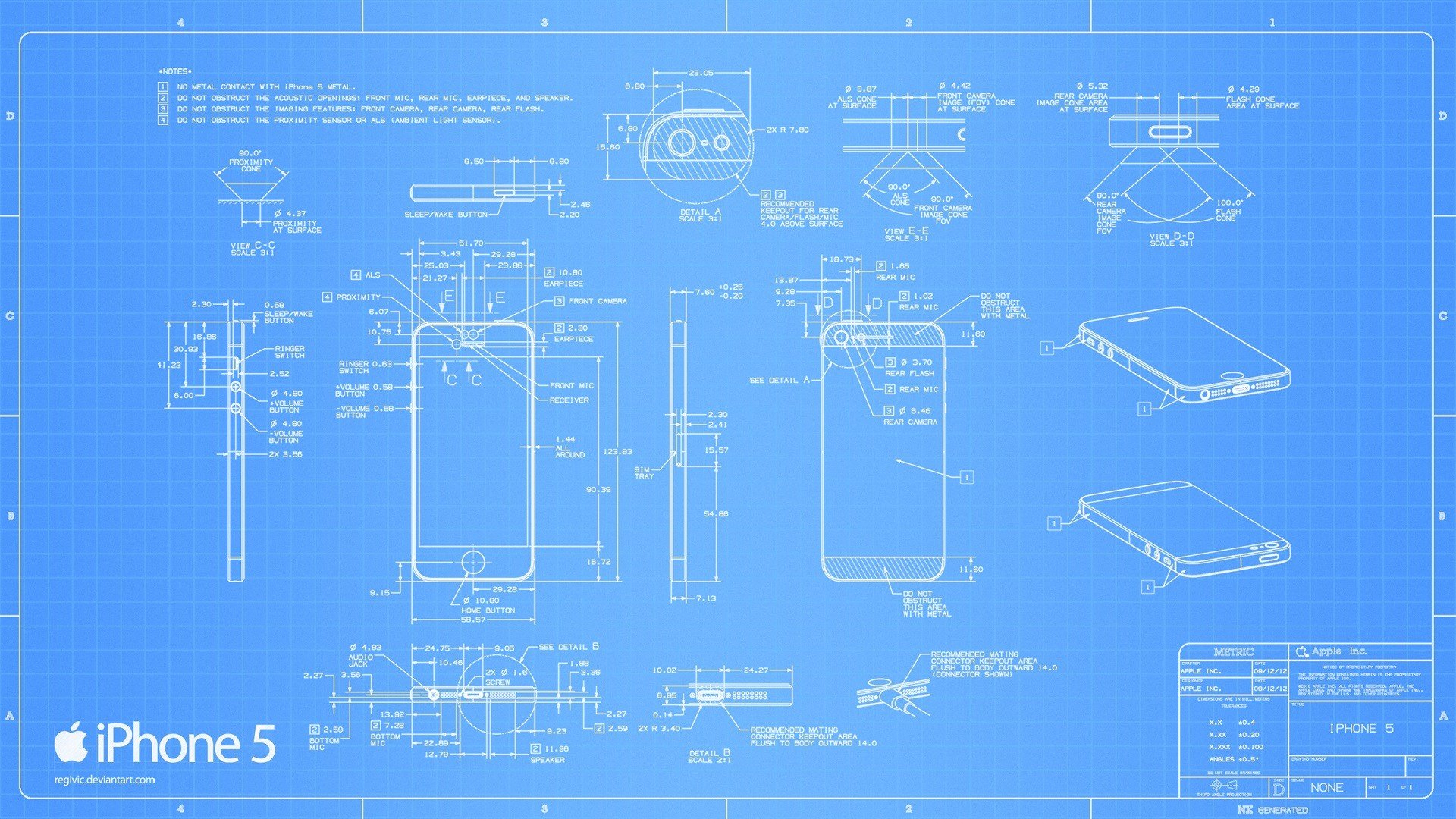 blueprints iPhone 5 wallpaperx1080