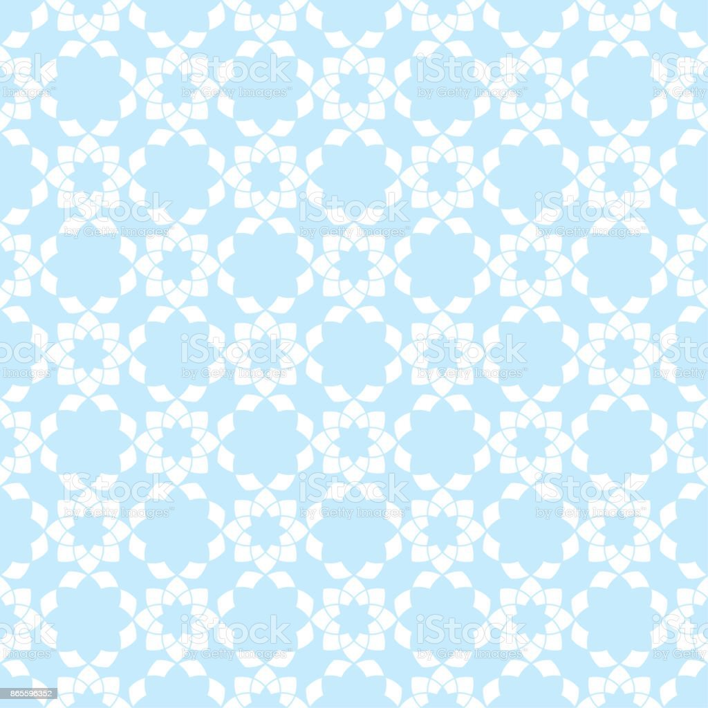 Floral Seamless Pattern Blue Wallpaper Background Stock Illustration Image Now