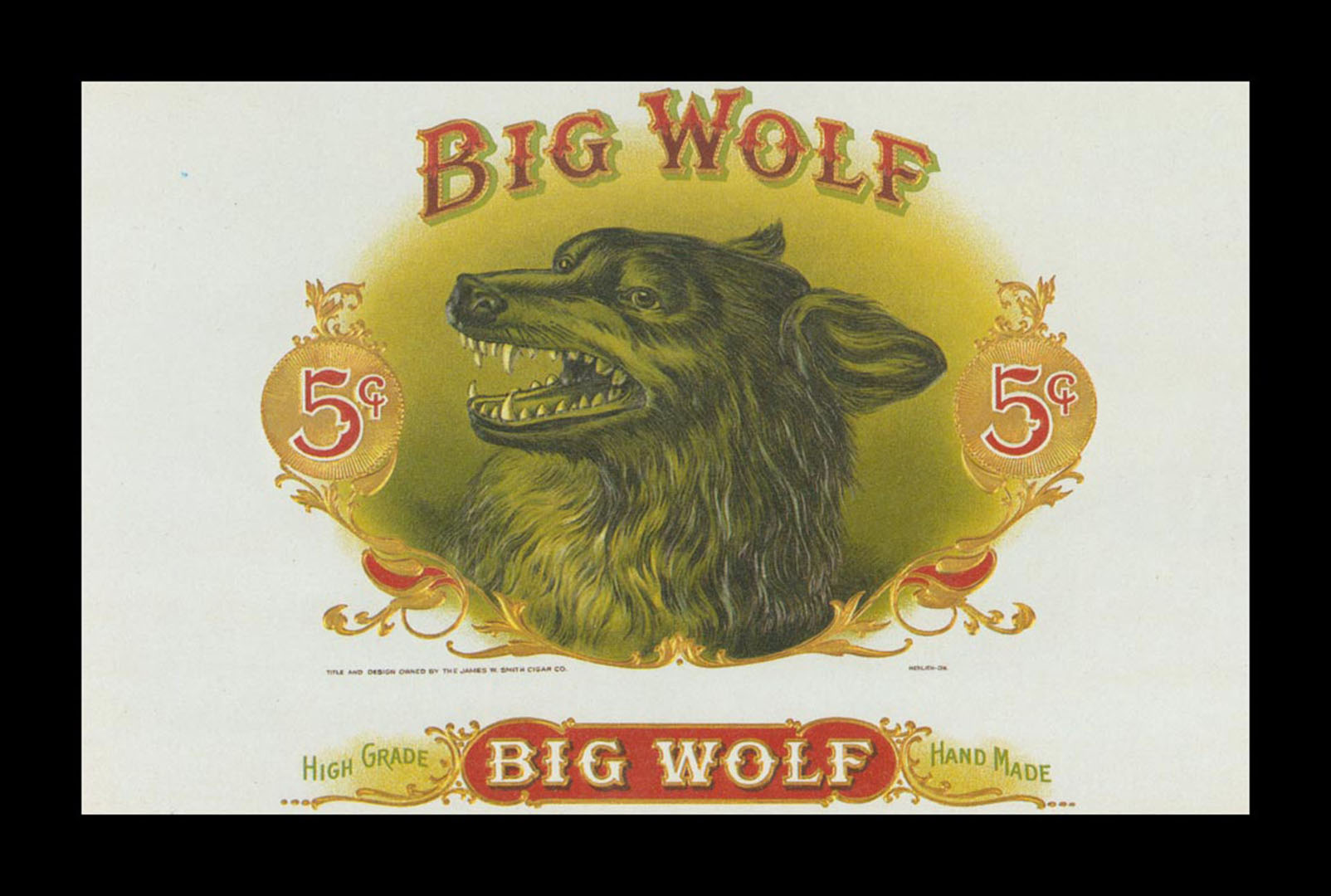 Big Wolf Cigar Labels