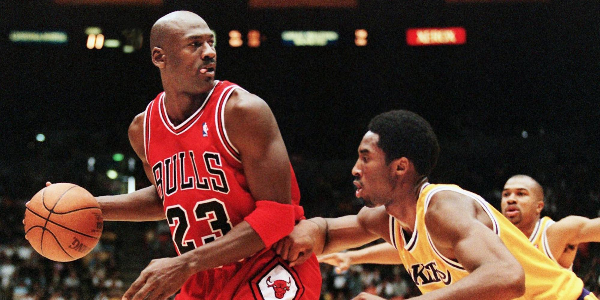 Kobe Guarding Michael Jordan