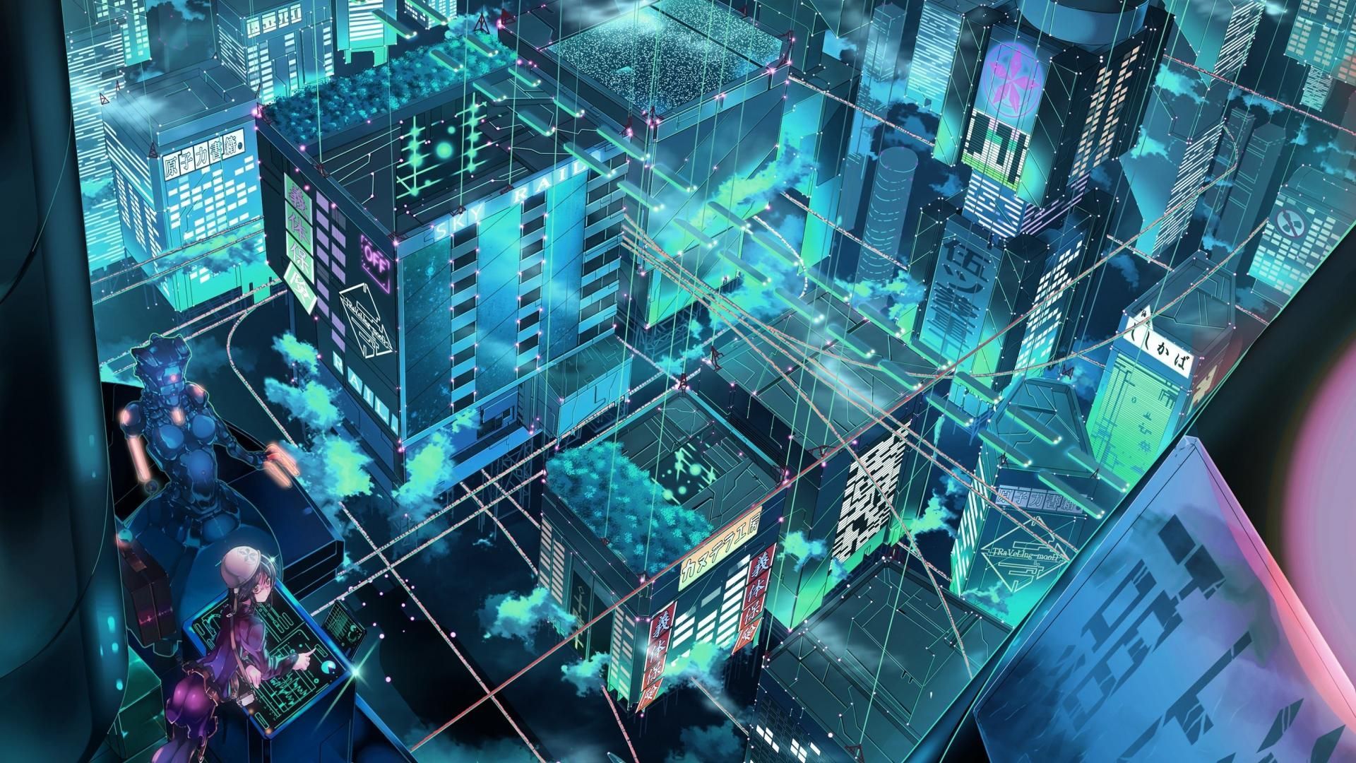 Anime Futuristic City Wallpaper Free Anime Futuristic City Background