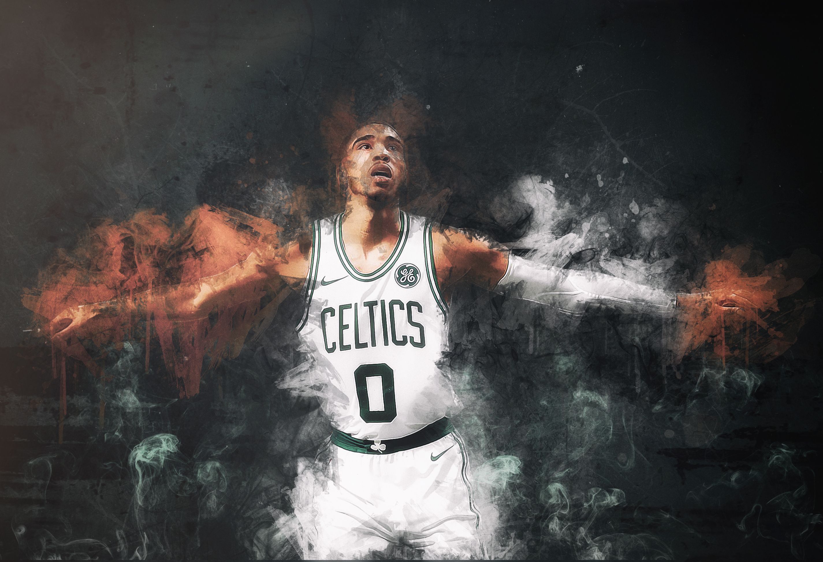 Jayson Tatum Celtics Art NBA sport Desing Desktop Background Wallpaper My Insta /. Nba sports, Boston celtics art, Jayson tatum